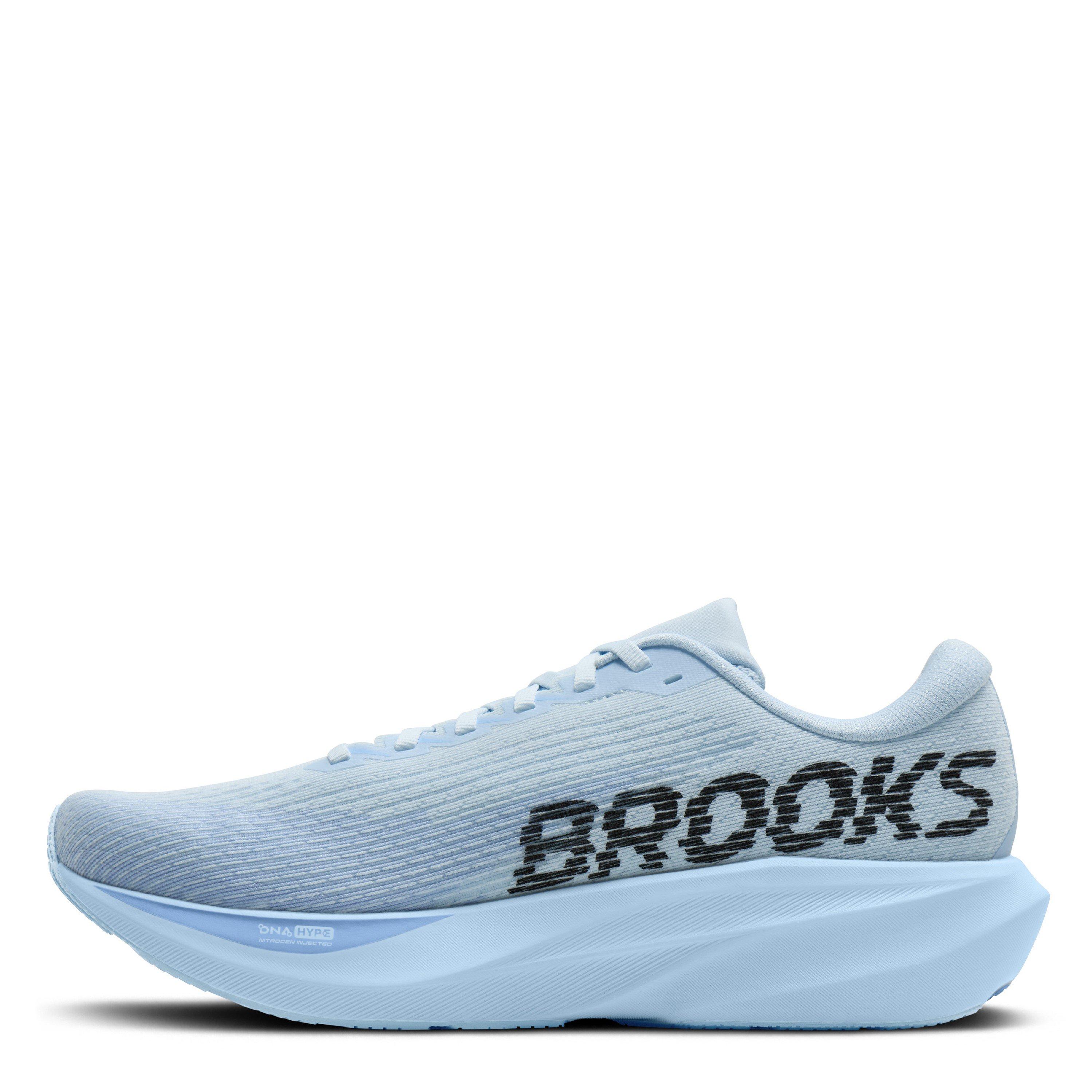 Blue/Black - Brooks - Mens Ghost Amp Road Running Shoes - 4