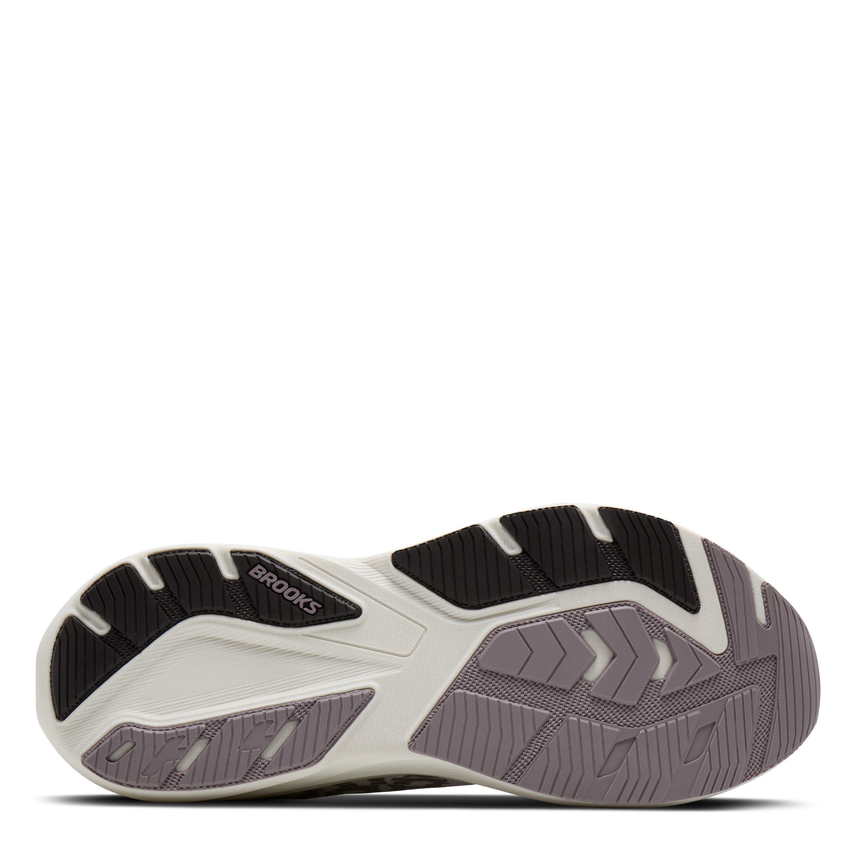 Coconut/Purple - Brooks - Mens Ghost Amp Road Running Shoes - 6