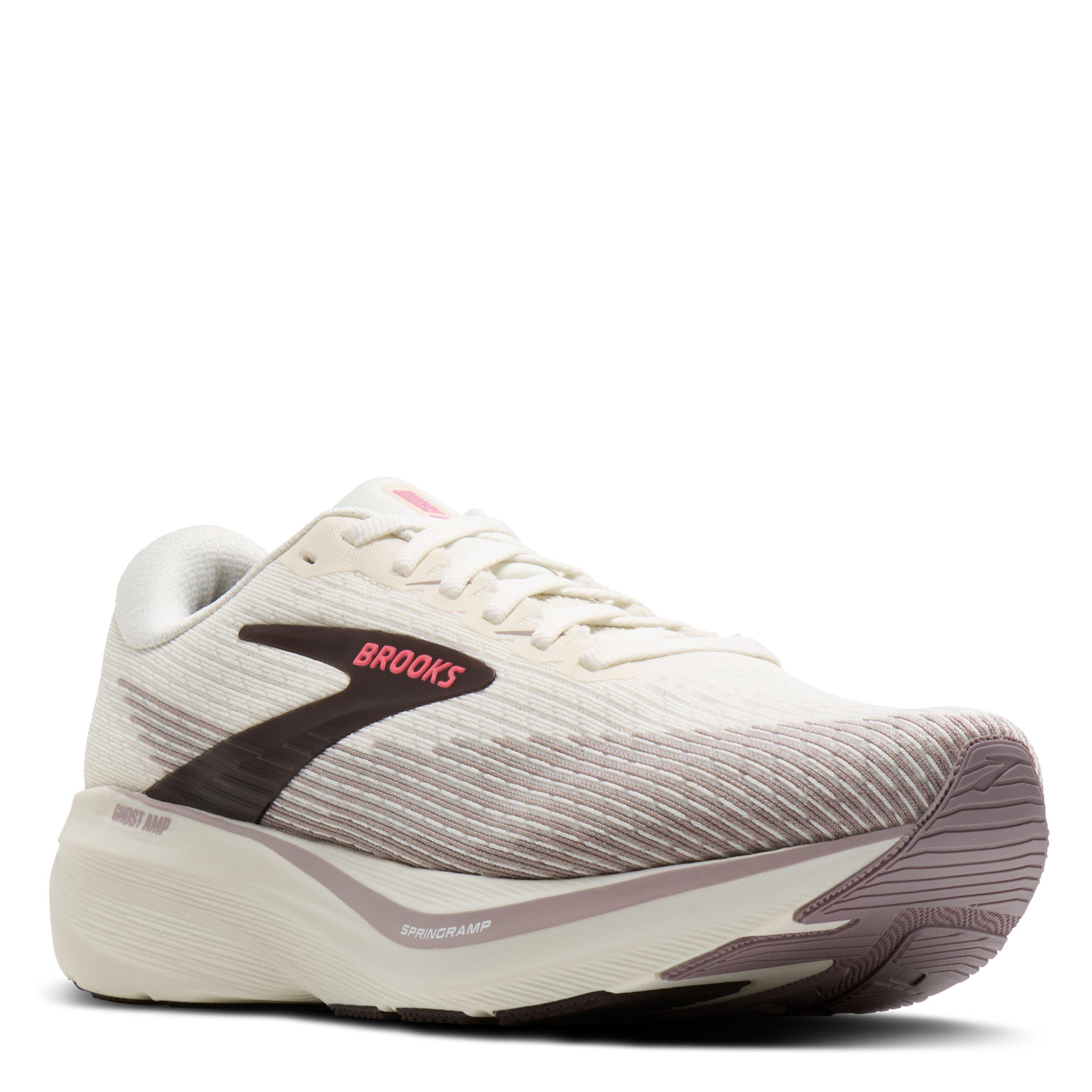 Wolf/Pink - Brooks - Womens Ghost Amp Road Running Shoes - 2