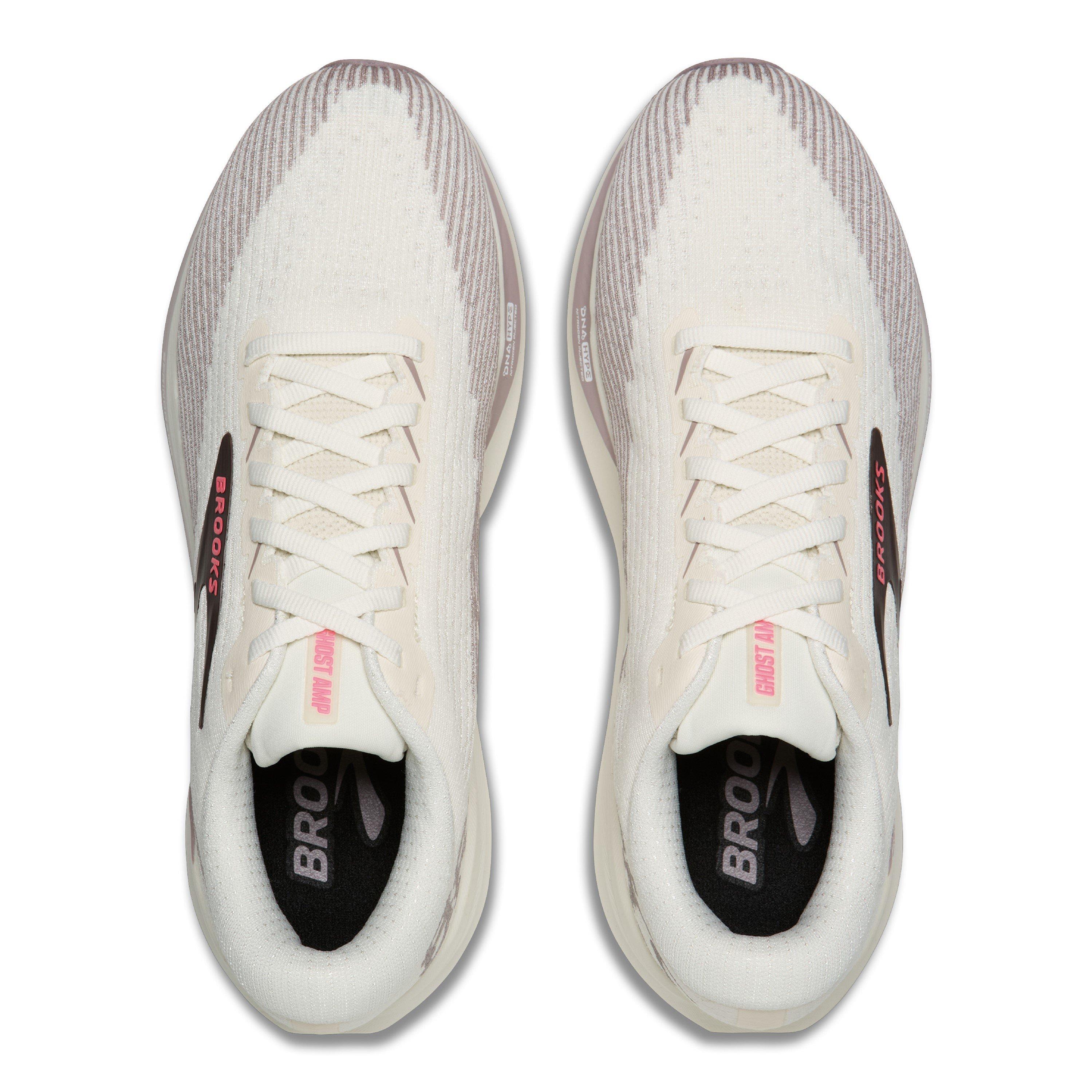 Wolf/Pink - Brooks - Womens Ghost Amp Road Running Shoes - 5