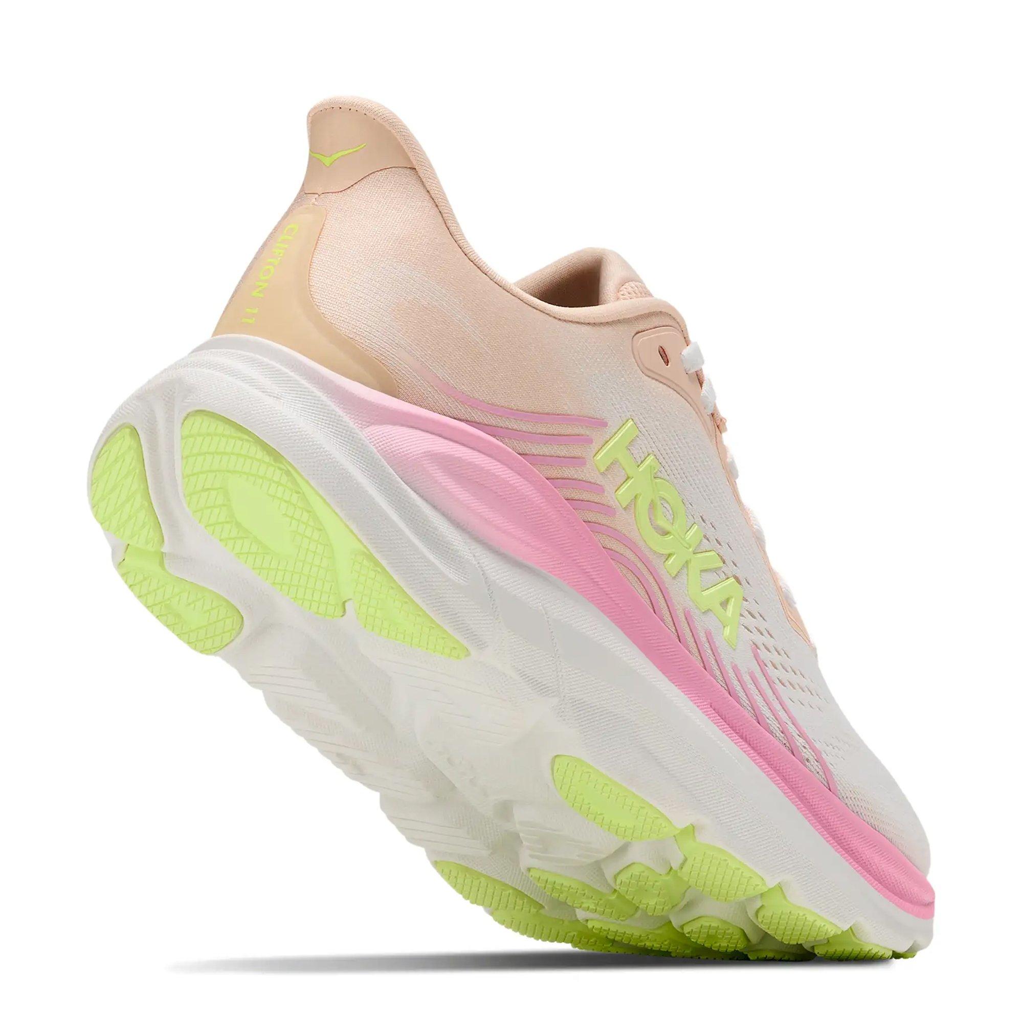 Orange / White - Hoka - Clifton 11 Womens Running Shoes - 5