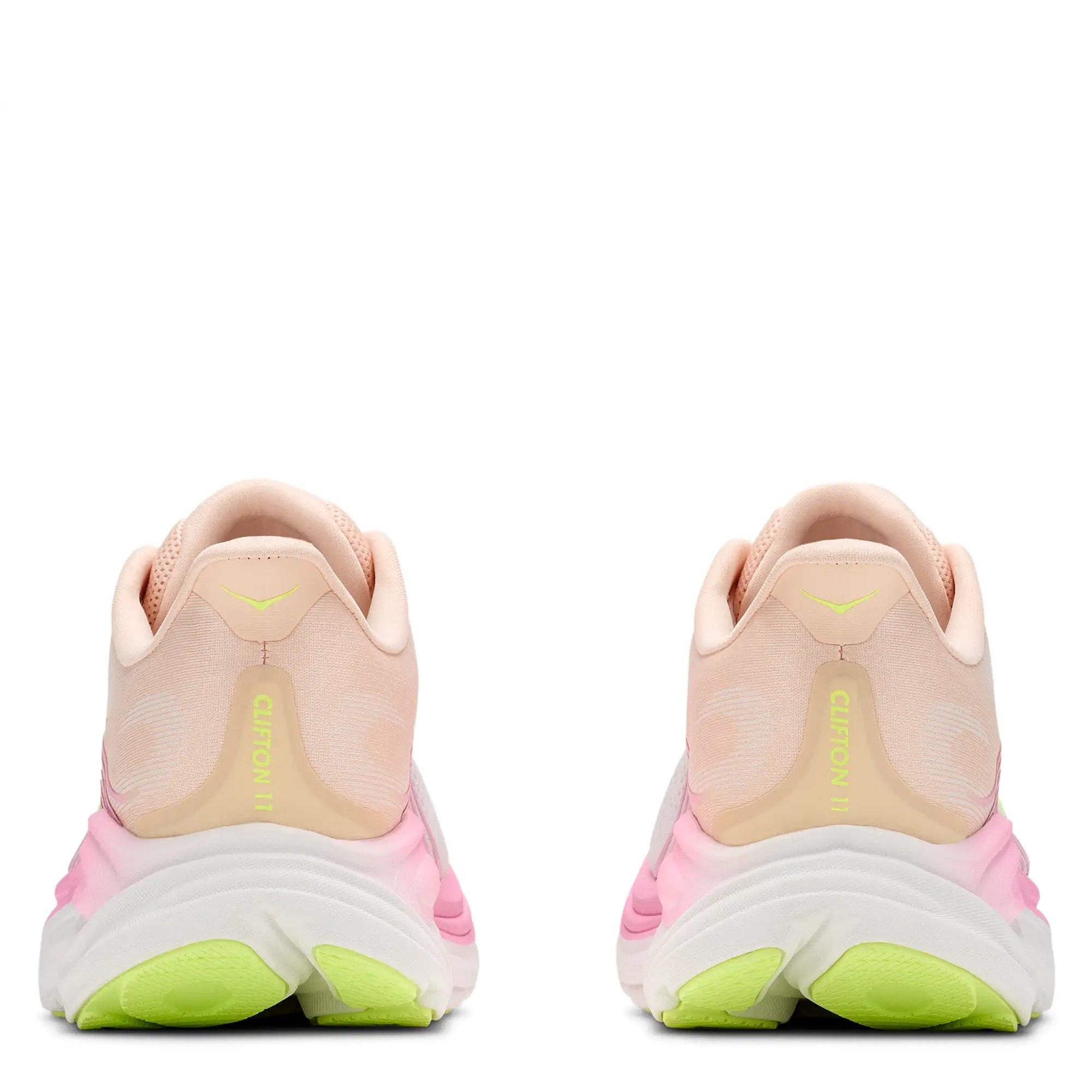 Orange / White - Hoka - Clifton 11 Womens Running Shoes - 6