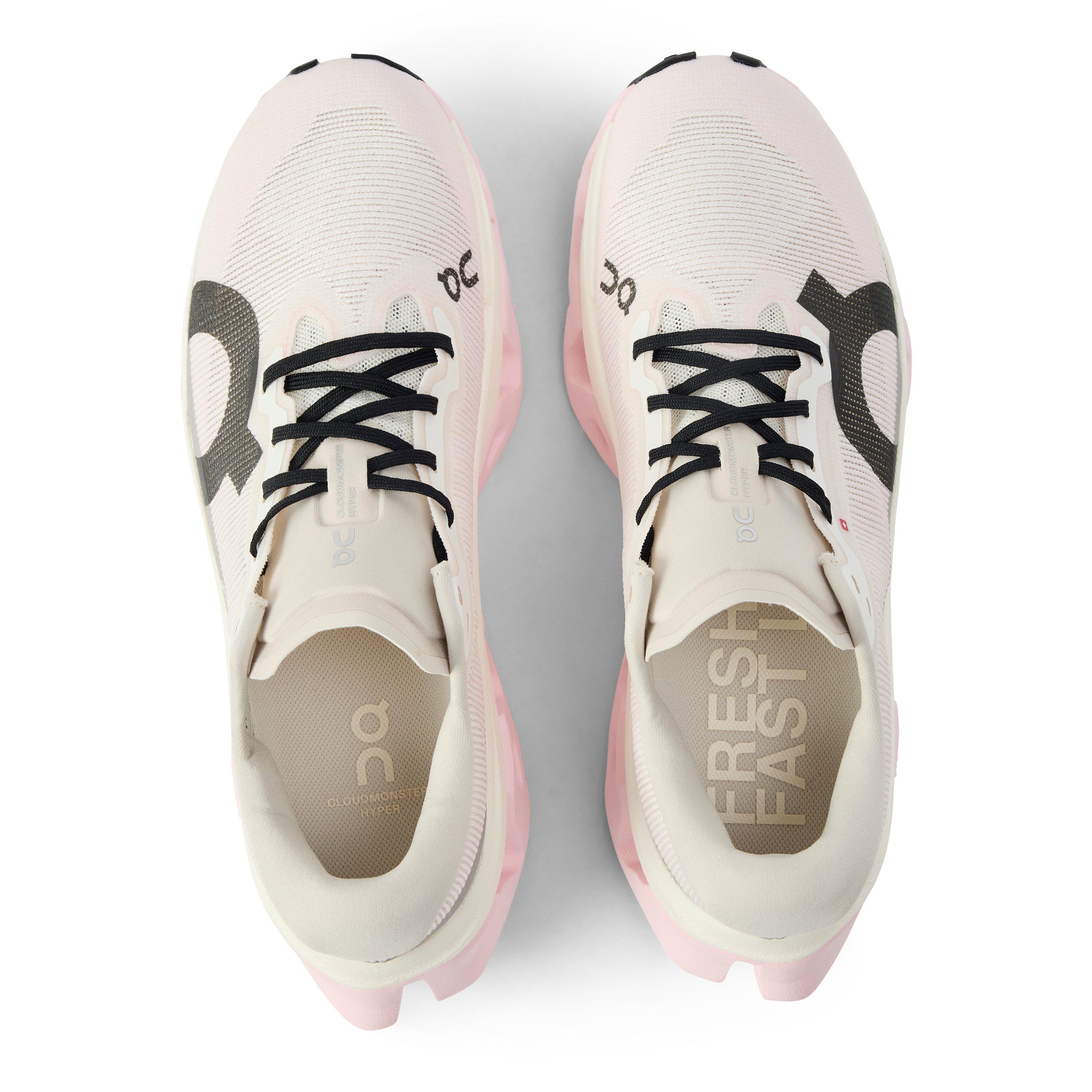 Ivory/Peony - On - Women's Cloudmonster 3 Hyper Road Running Shoes - 4