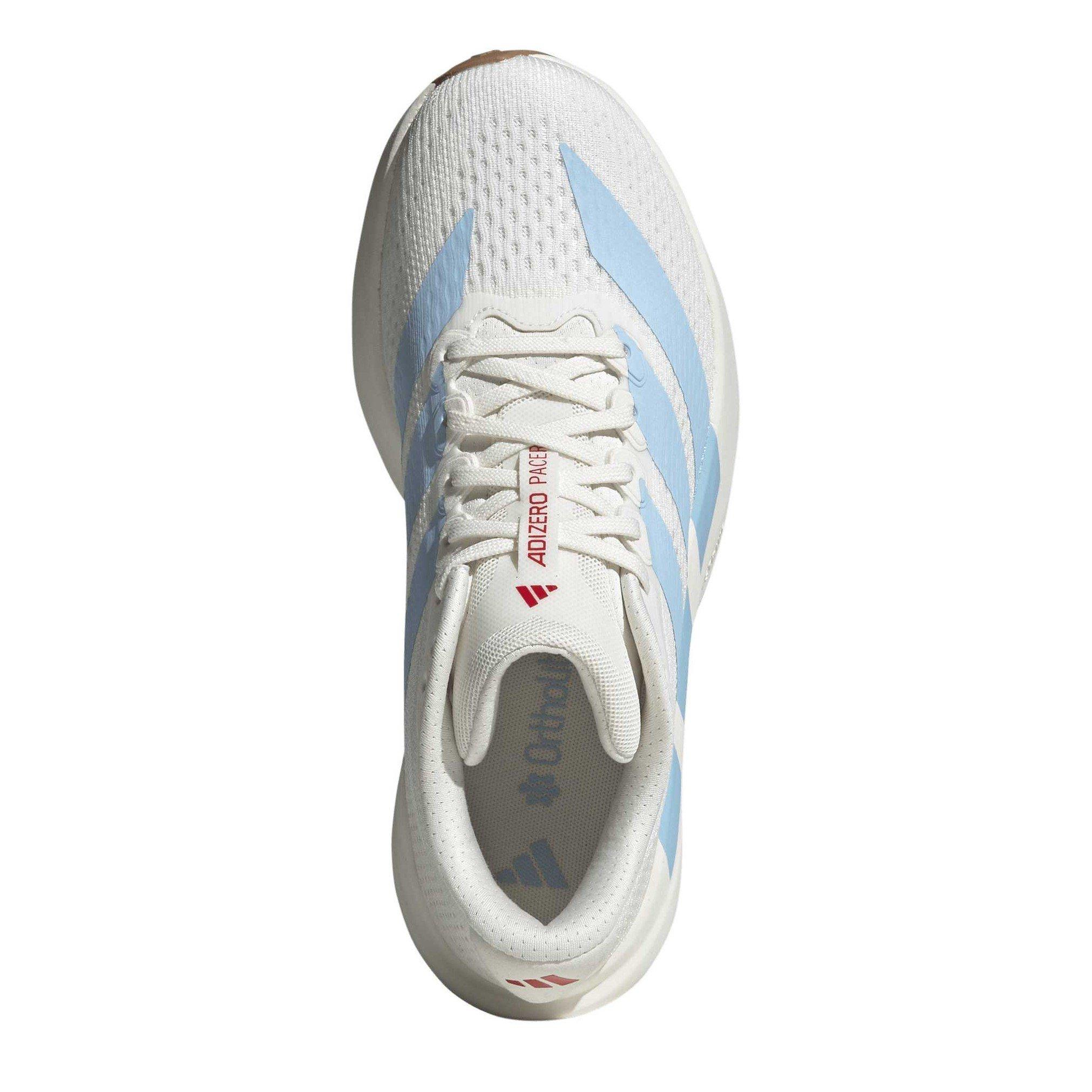 White/Sky/Ruby - adidas - Adizero Pacer Womens Running Shoes - 5