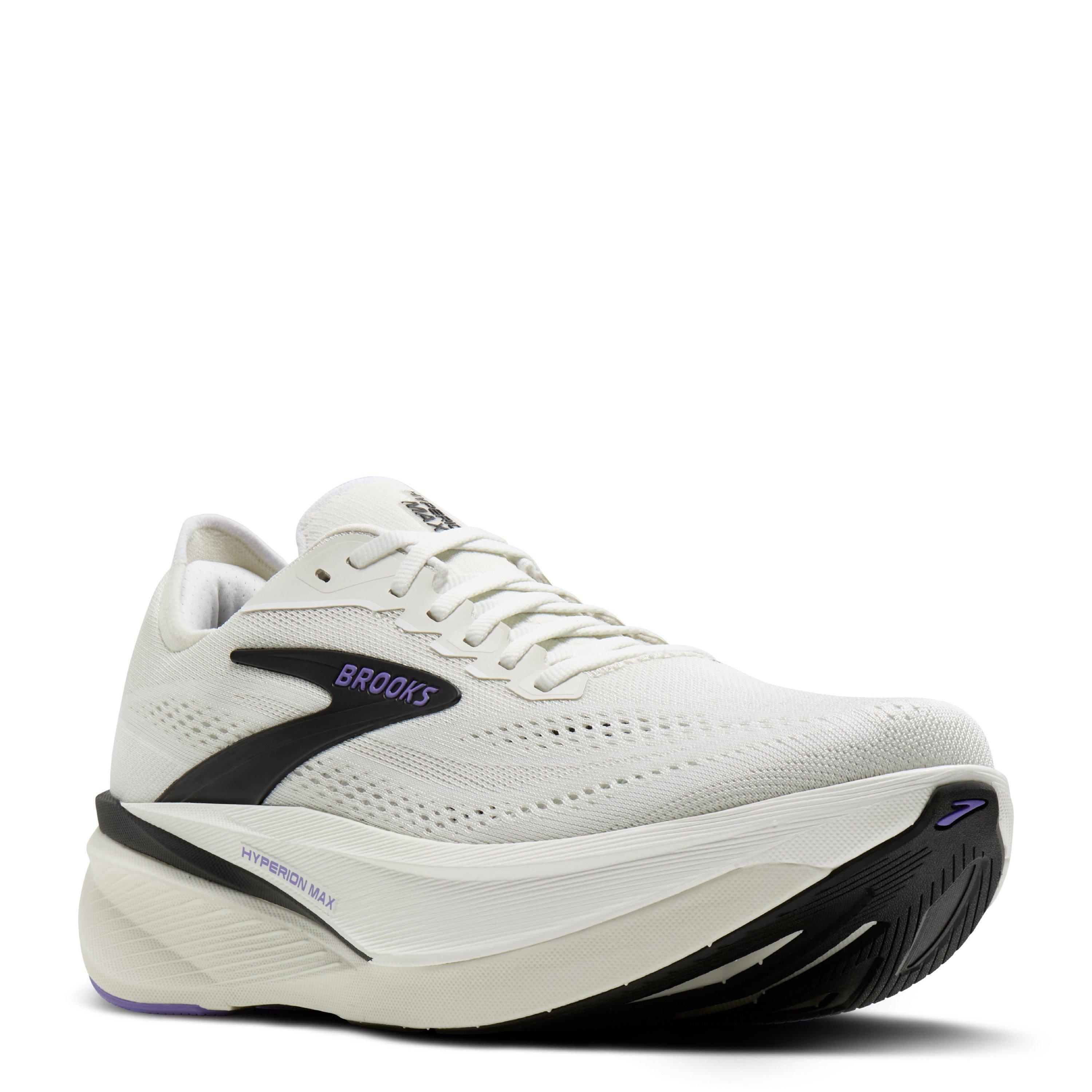 Grey/Black/Purp - Brooks - Mens Hyperion Max 4 Road Running Shoes - 2