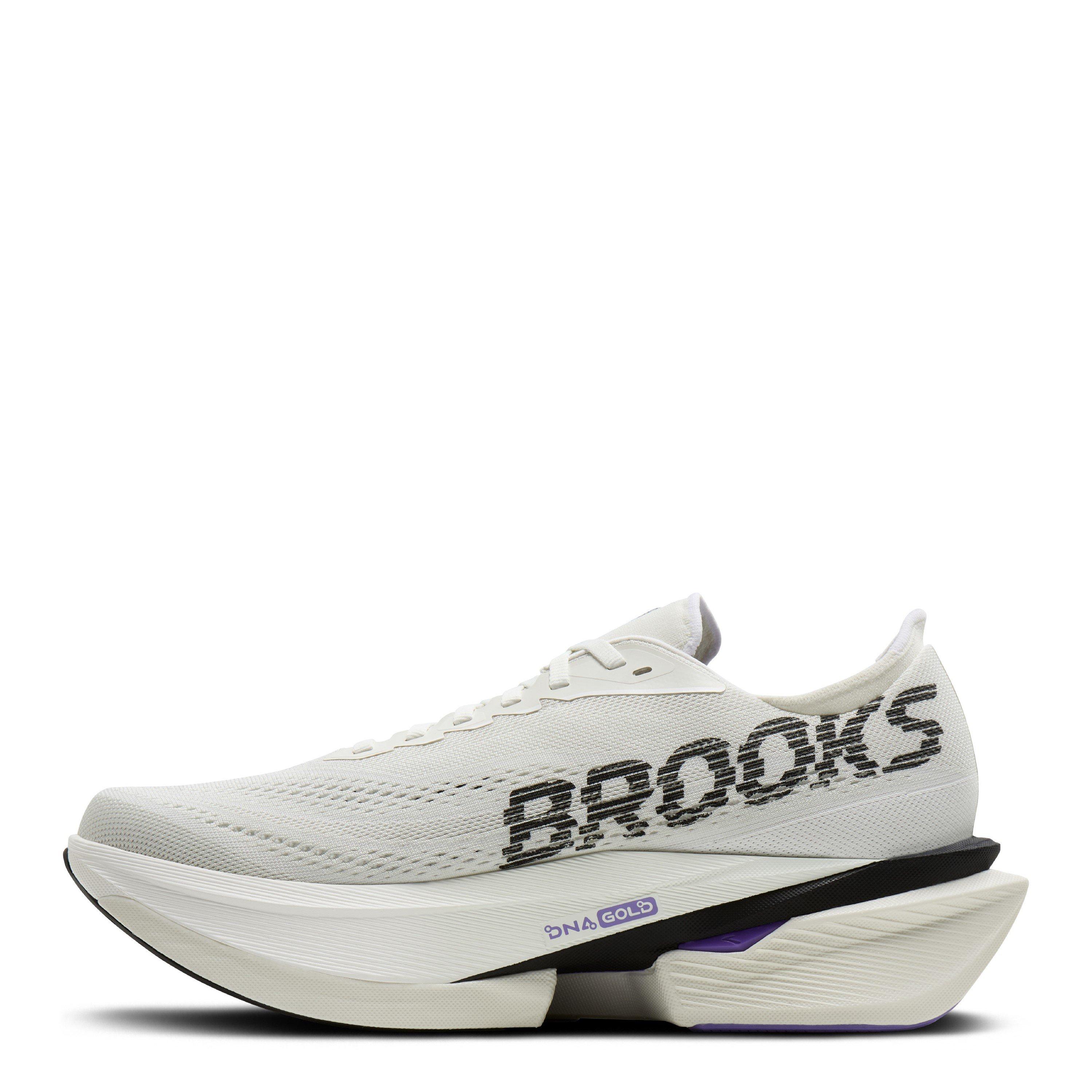 Grey/Black/Purp - Brooks - Mens Hyperion Max 4 Road Running Shoes - 4