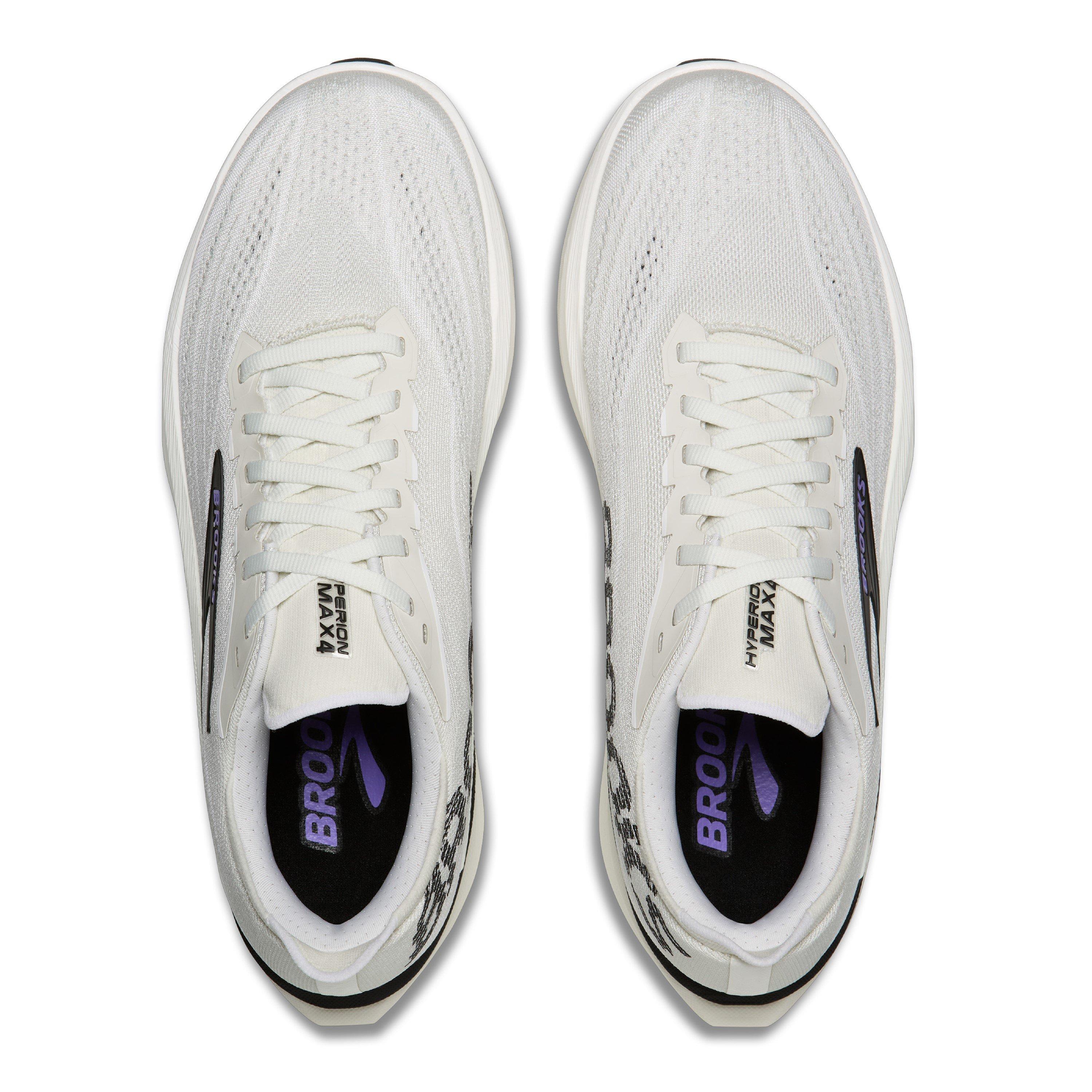 Grey/Black/Purp - Brooks - Mens Hyperion Max 4 Road Running Shoes - 5