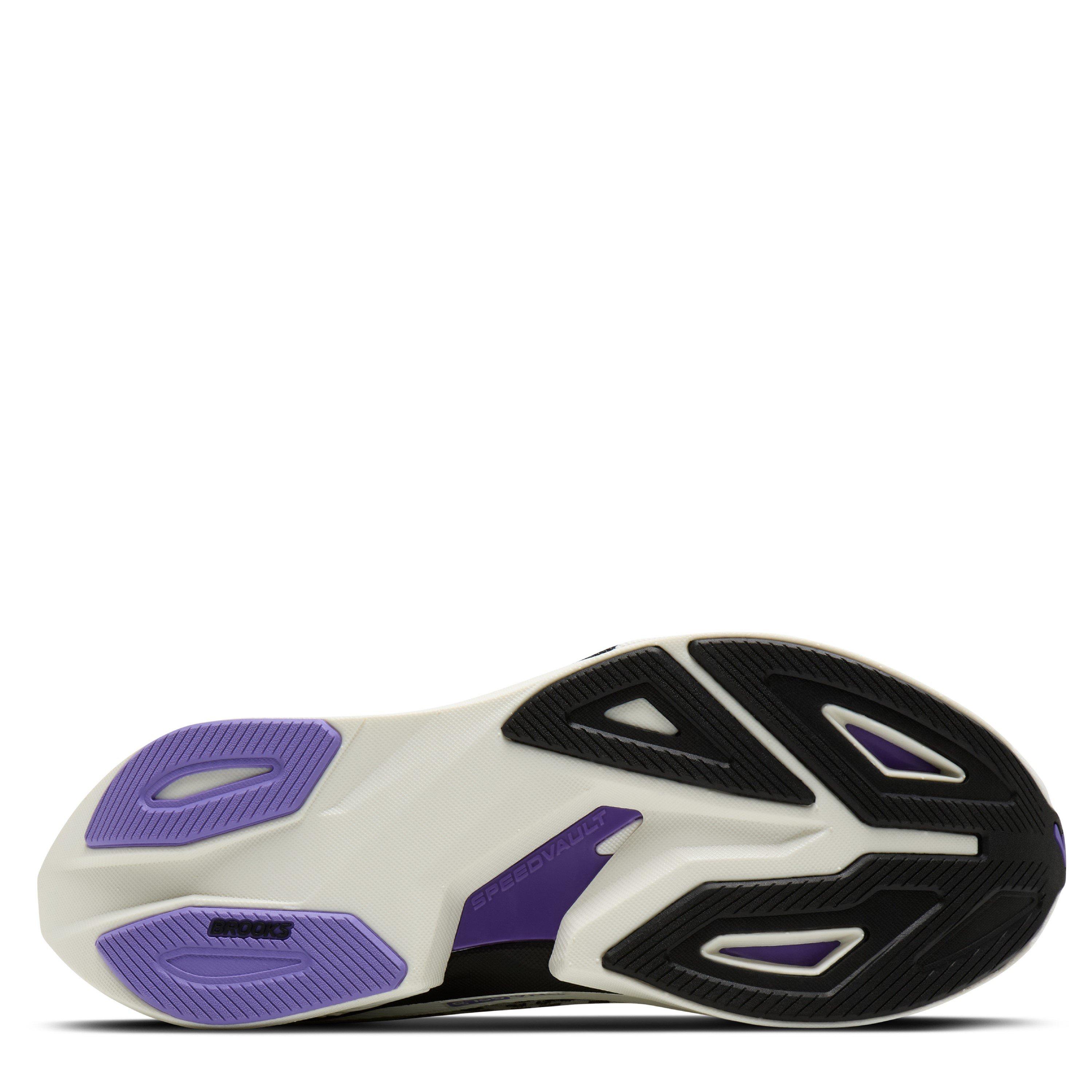 Grey/Black/Purp - Brooks - Mens Hyperion Max 4 Road Running Shoes - 6