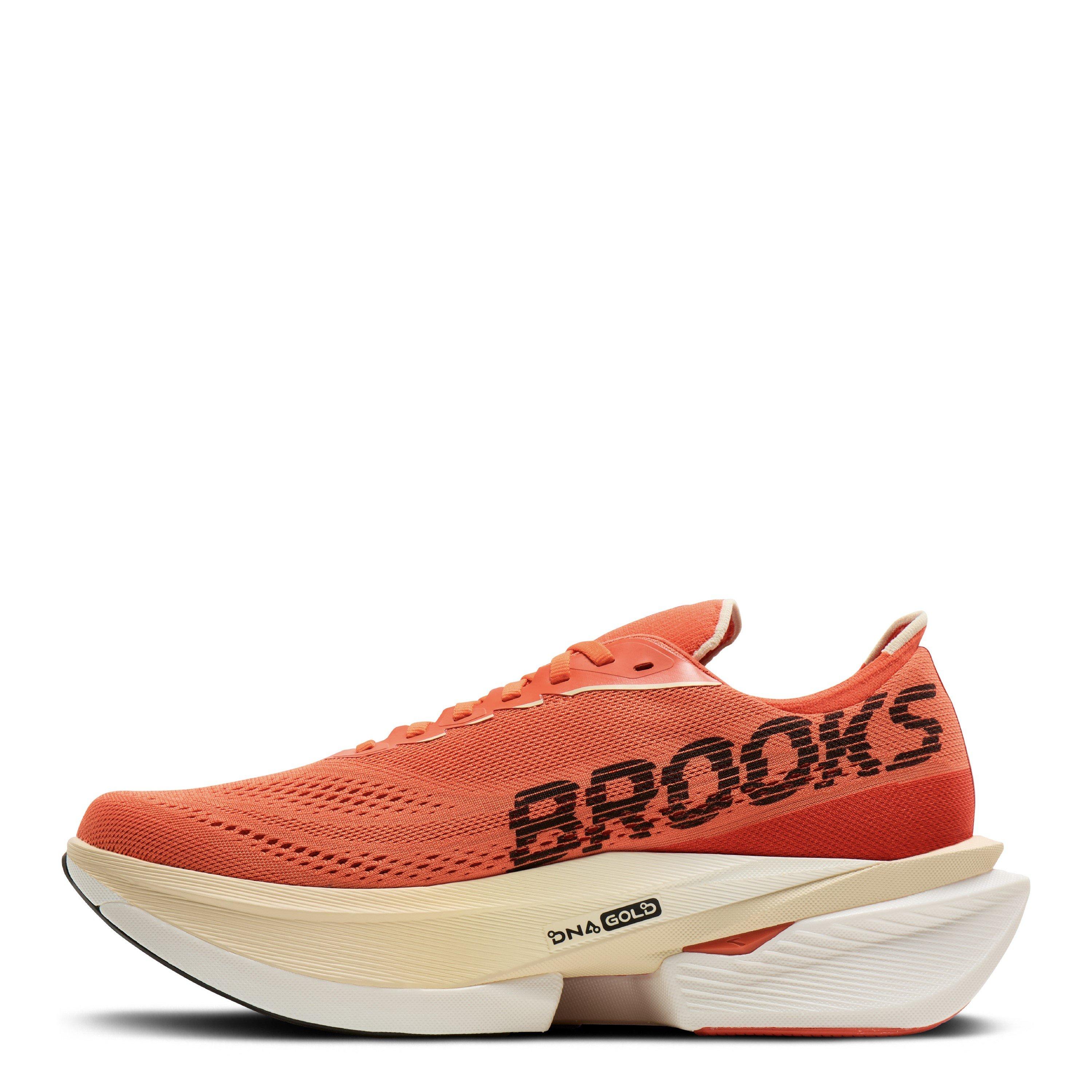 Tigerlily/Ash - Brooks - Mens Hyperion Max 4 Road Running Shoes - 4