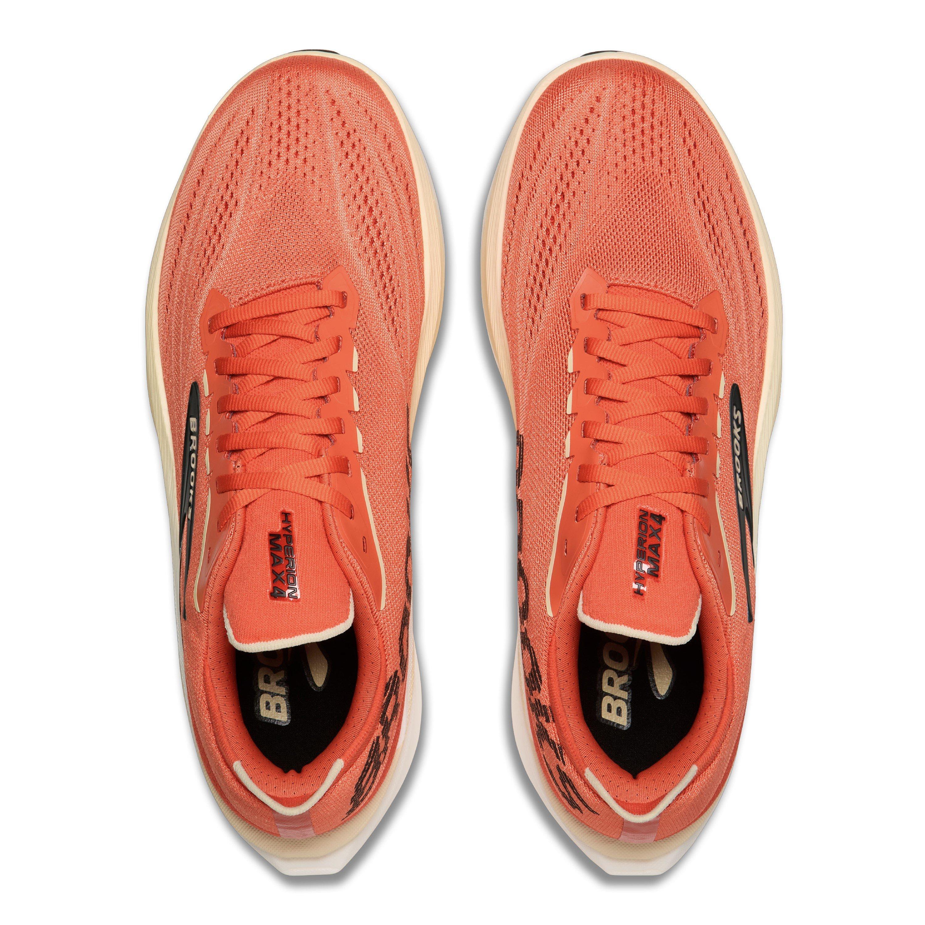 Tigerlily/Ash - Brooks - Mens Hyperion Max 4 Road Running Shoes - 5