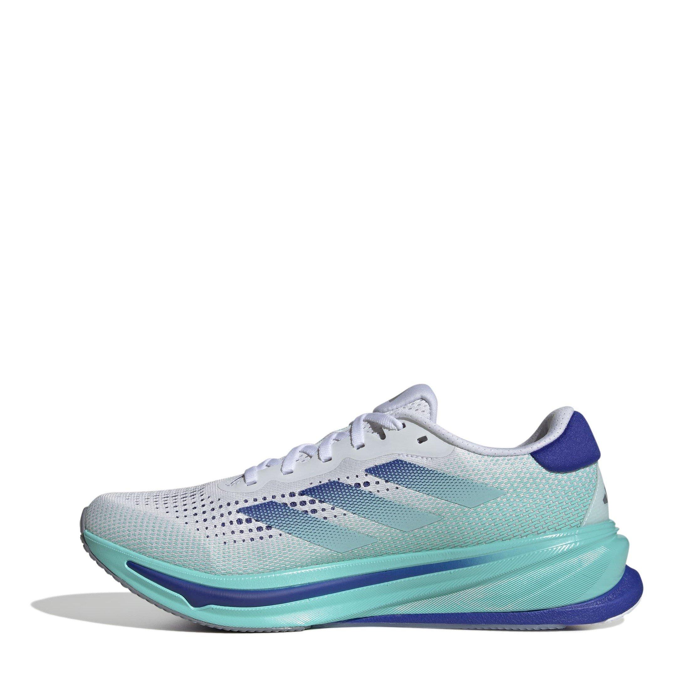Wht/Blue/Aqua - adidas - Supernova Rise Mens Running Shoes - 2