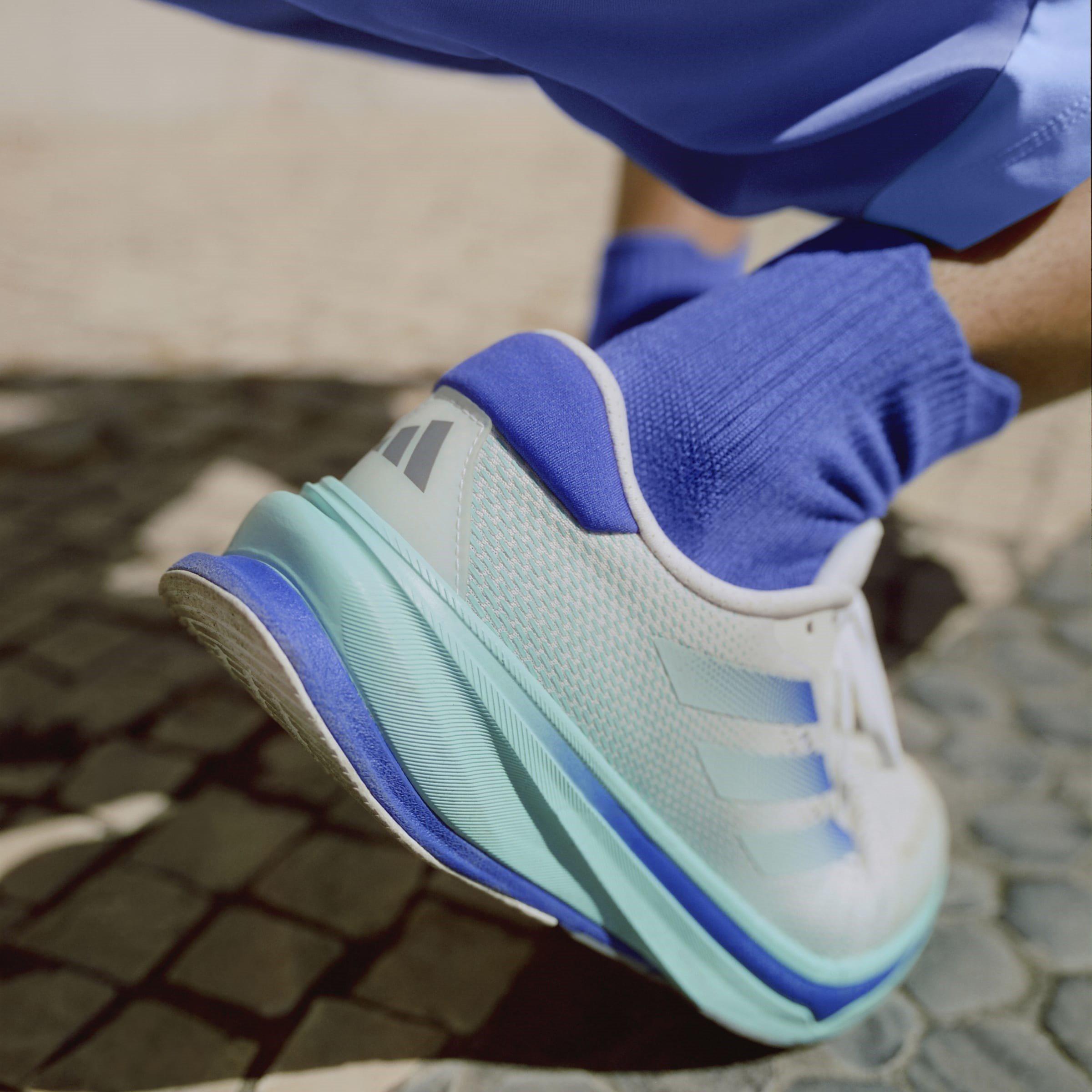 Wht/Blue/Aqua - adidas - Supernova Rise Mens Running Shoes - 12