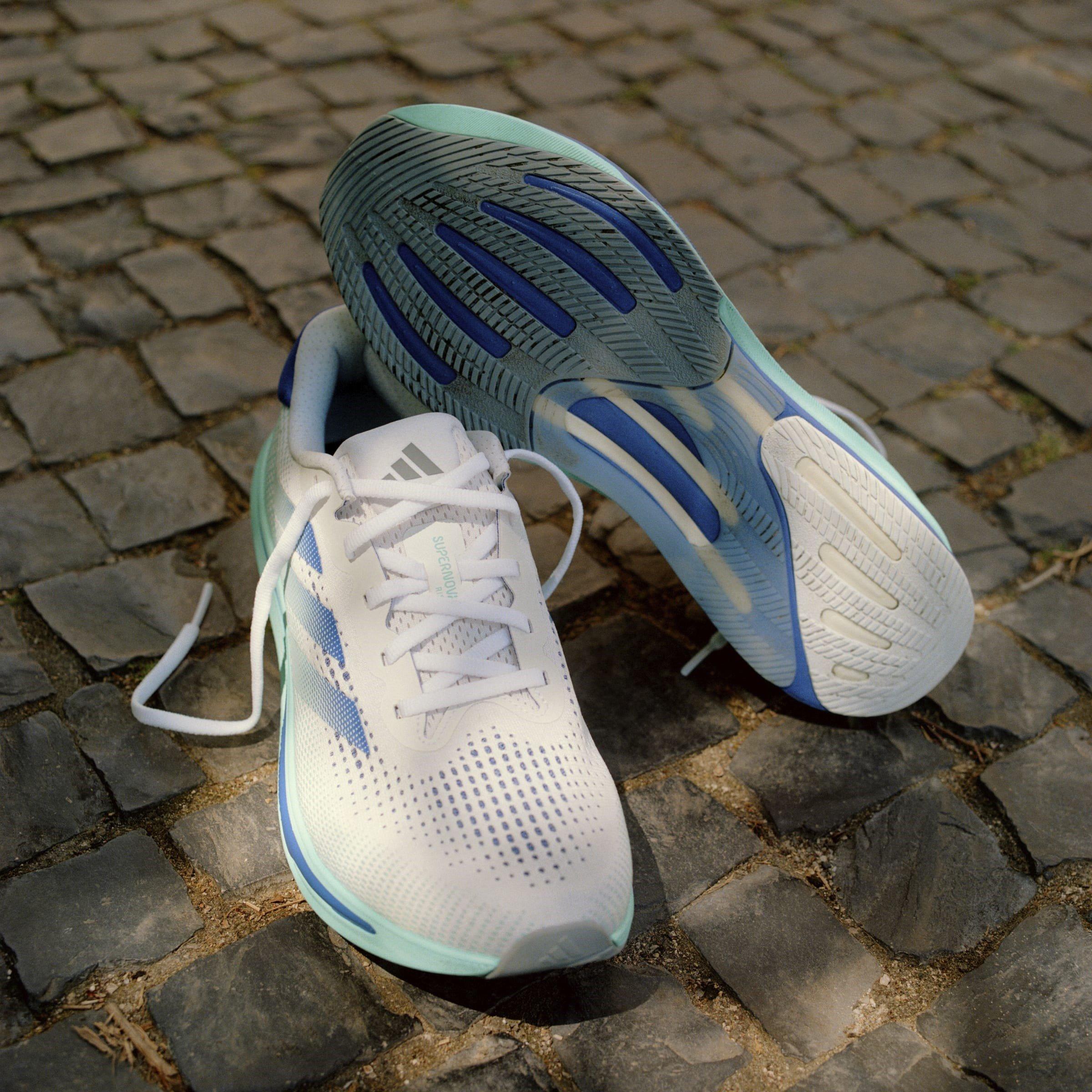 Wht/Blue/Aqua - adidas - Supernova Rise Mens Running Shoes - 14