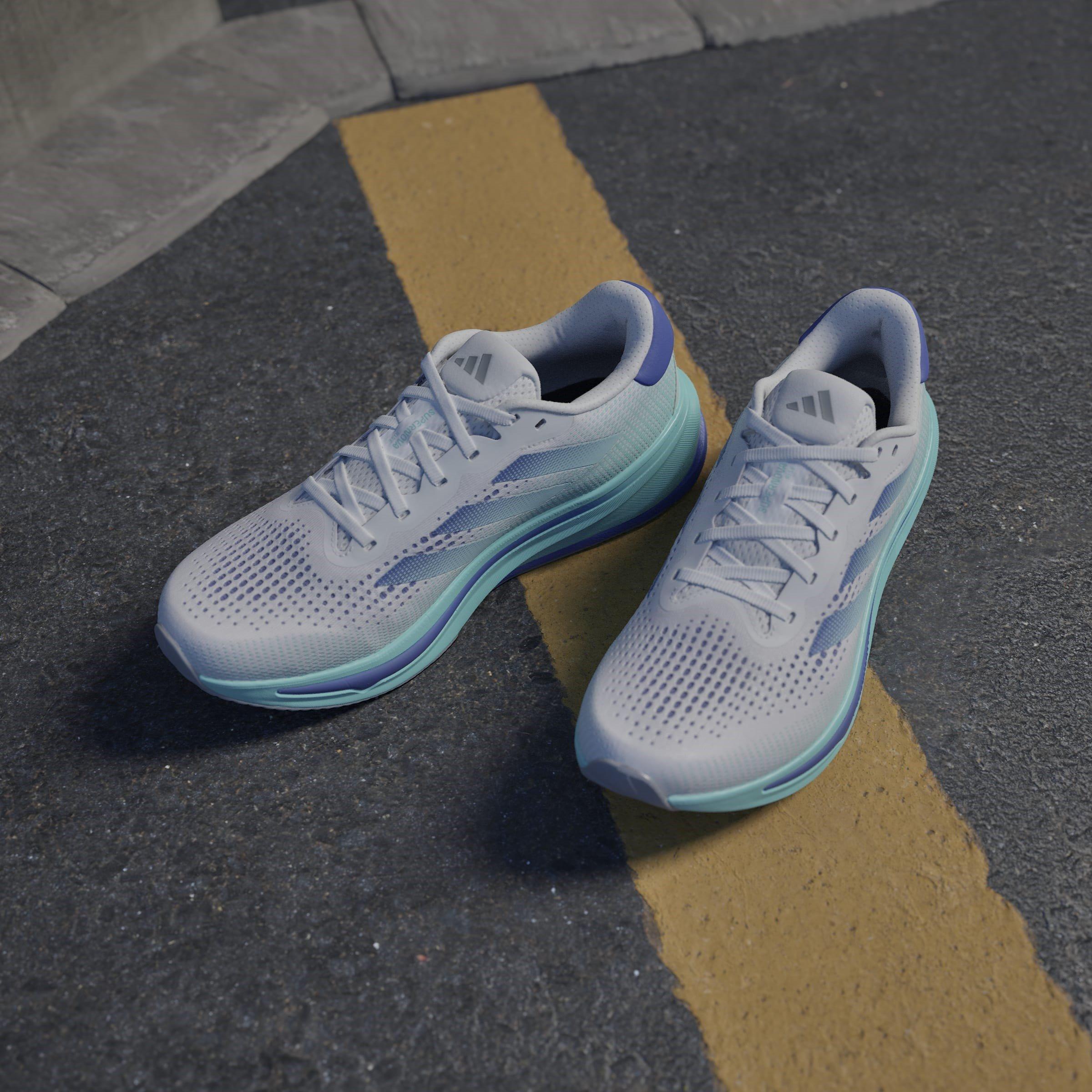 Wht/Blue/Aqua - adidas - Supernova Rise Mens Running Shoes - 16