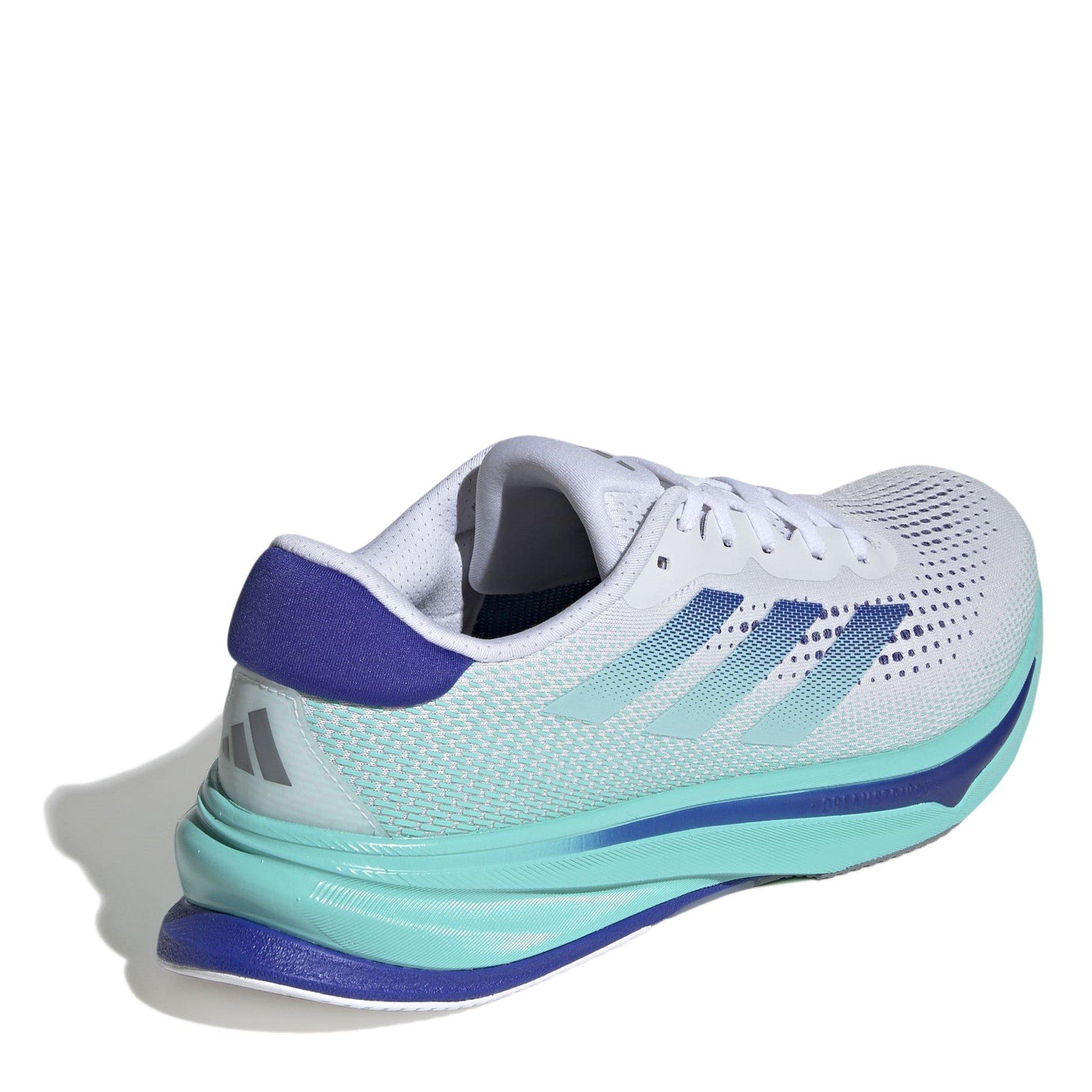 Wht/Blue/Aqua - adidas - Supernova Rise Mens Running Shoes - 4