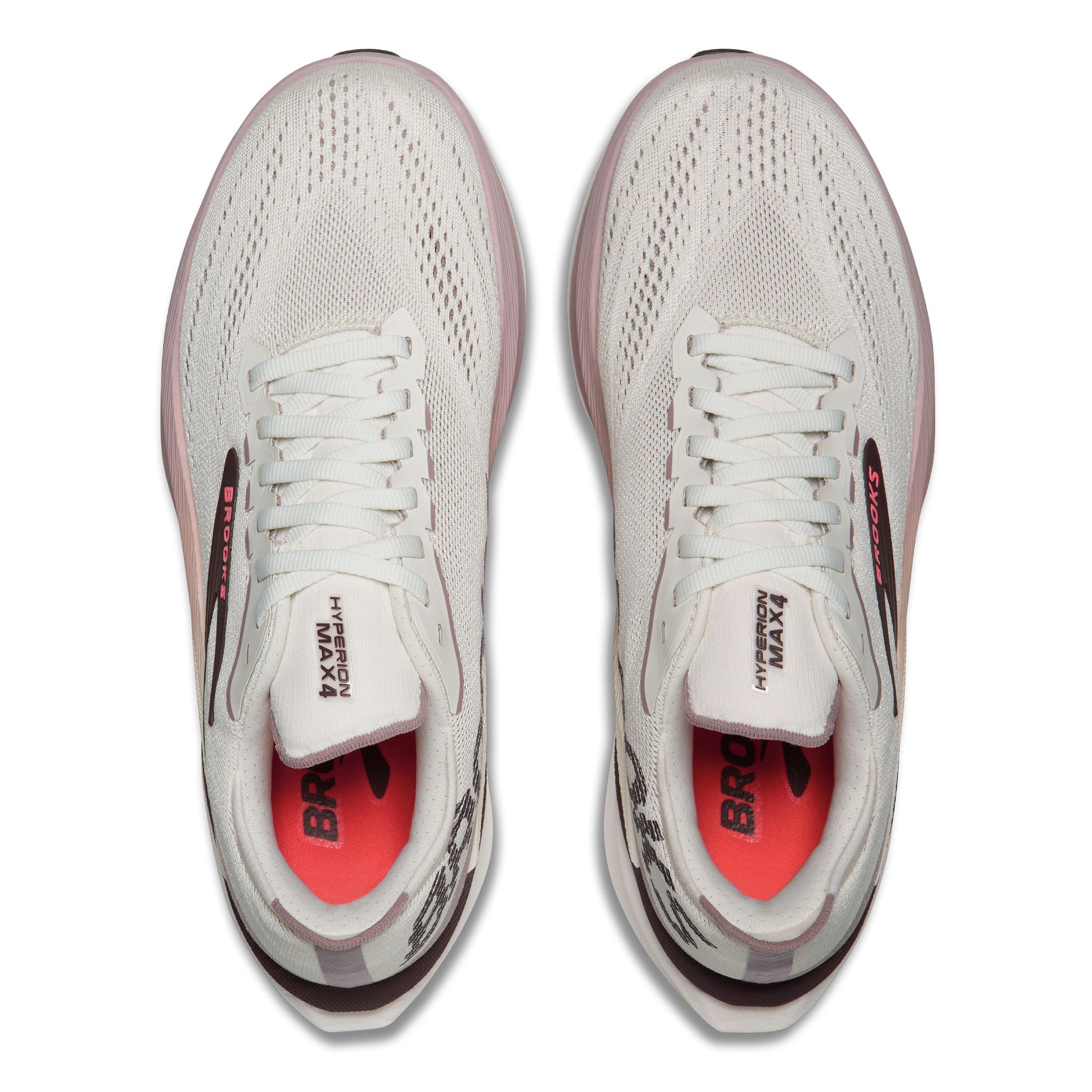 Coconut/Pink - Brooks - Womens Hyperion Max4 Road Running Shoes - 5