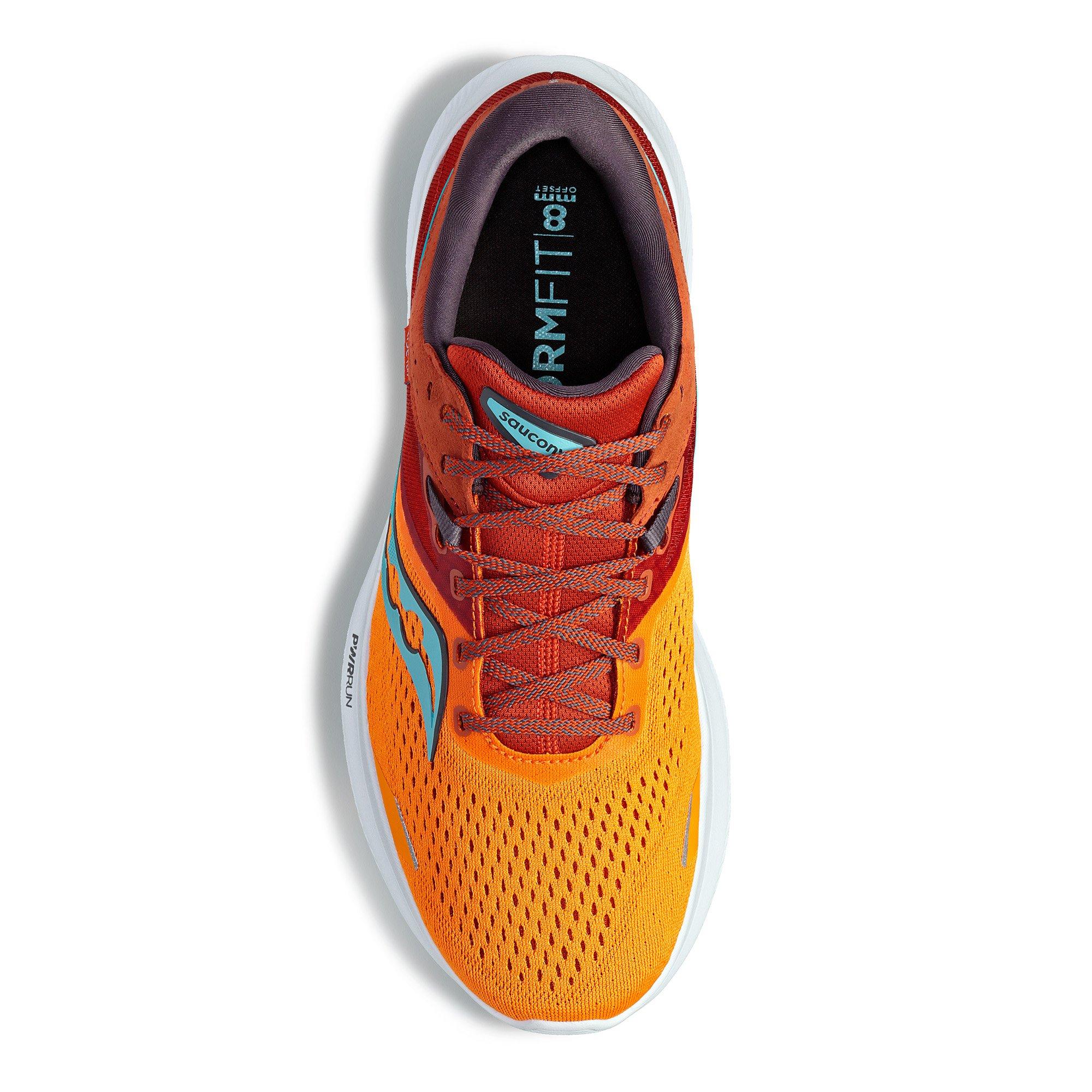 Gold / Lava - Saucony - Saucony Ride 16 Mens Running Shoes - 4