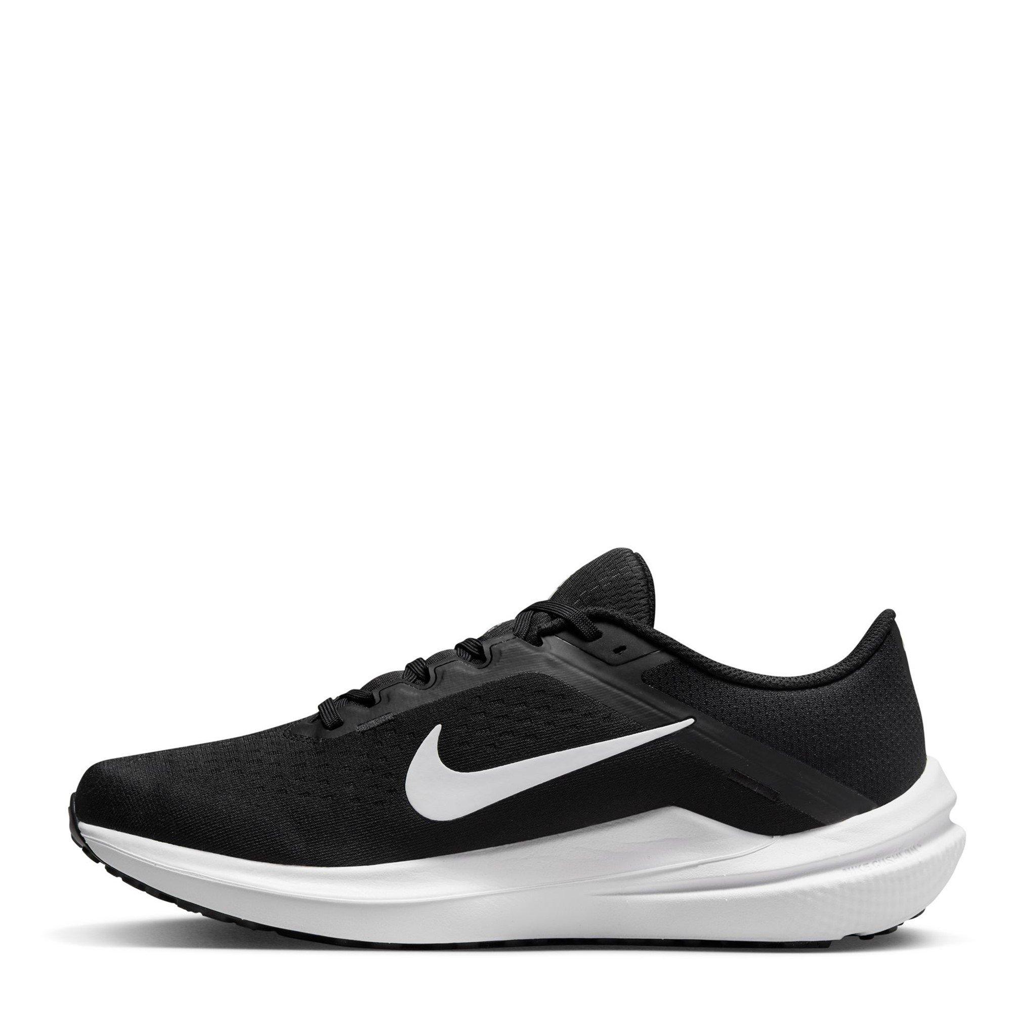 Black/White - Nike - Air Winflo 10 Men's Road Running Shoes - 2