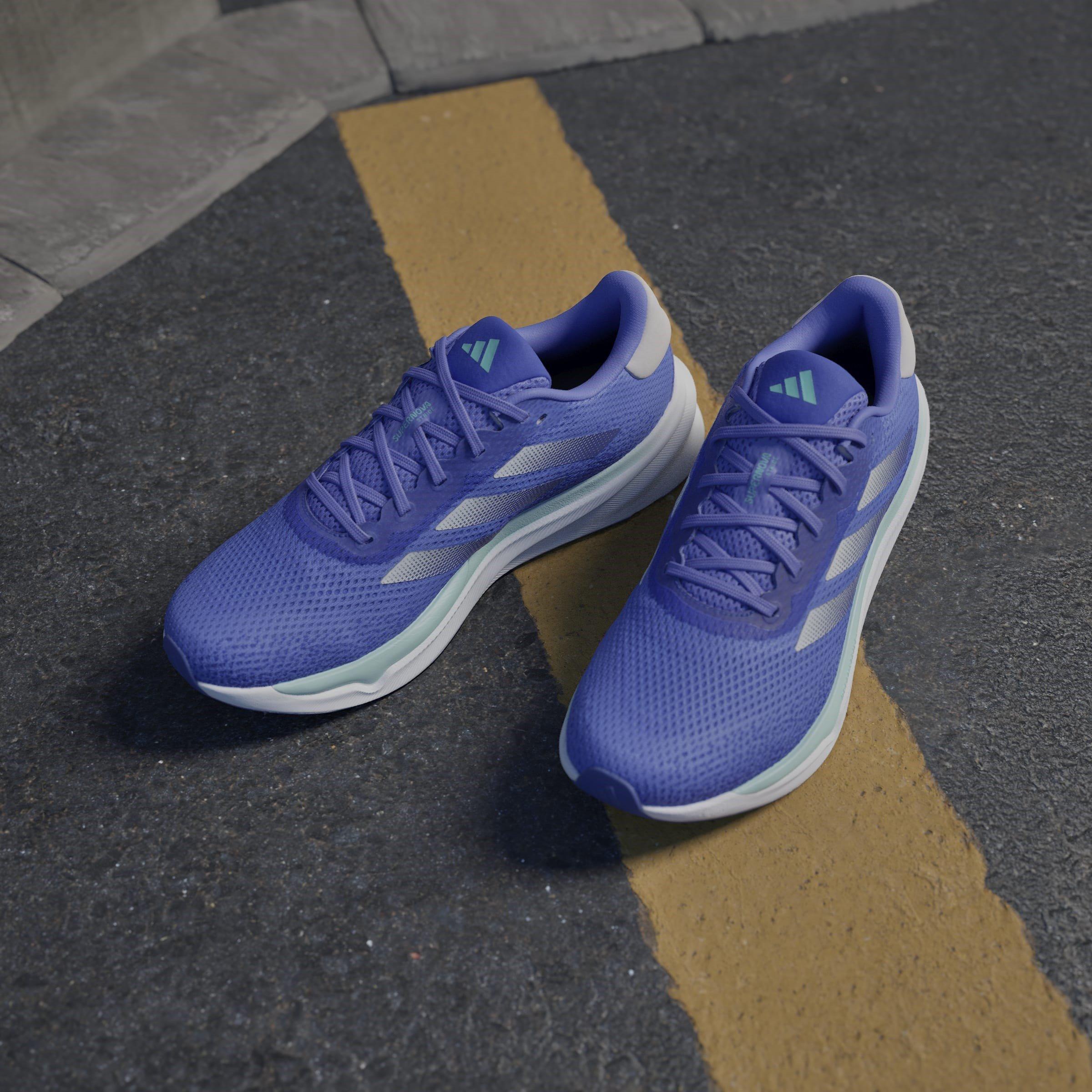 CBlue/Zero/Aqua - adidas - Supernova Stride Mens Running Shoes - 16