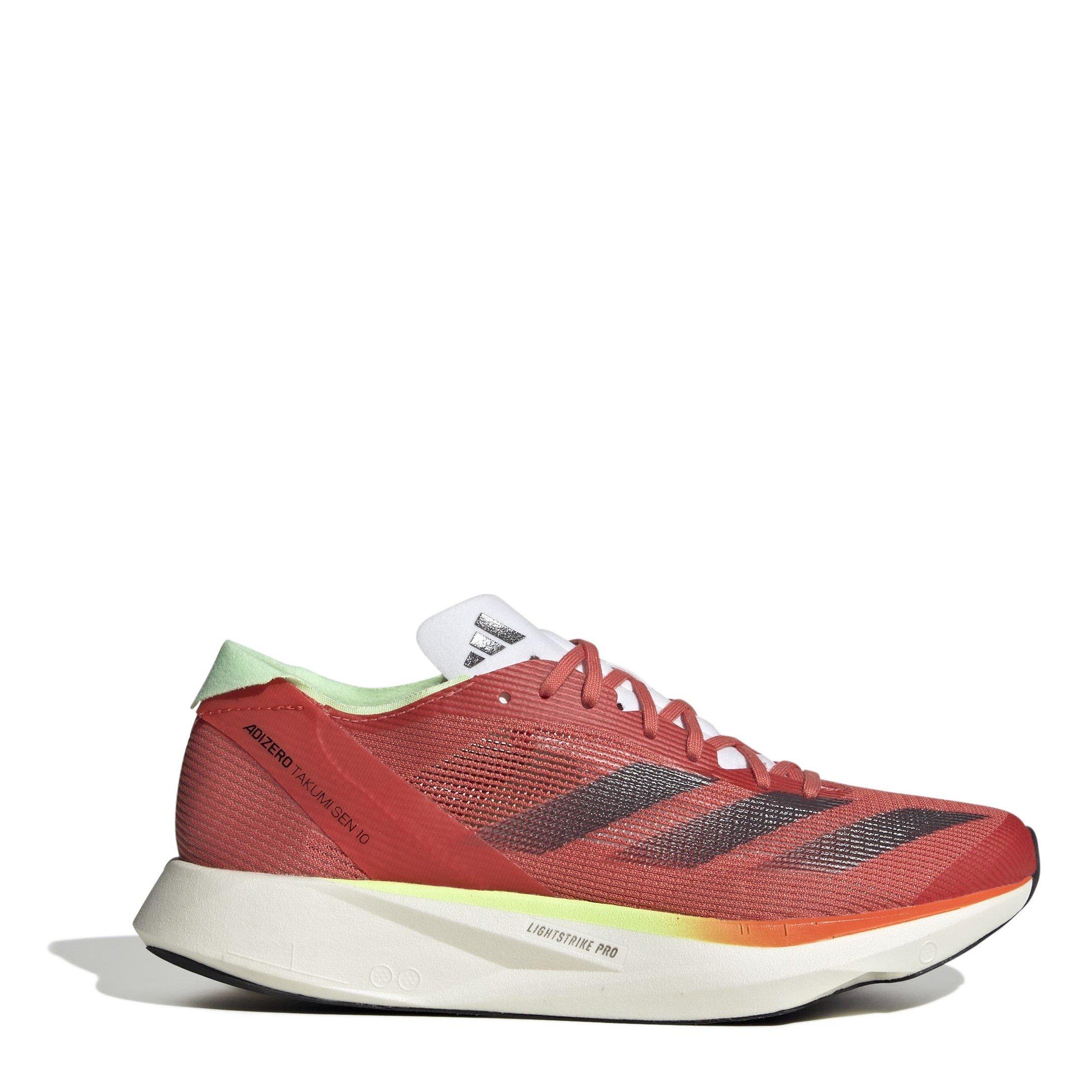 Adidas Women's Adizero Takumi Sen 10 Everyday Neutral Road Running Shoes - Pre Scarlet - 3.5 (36)