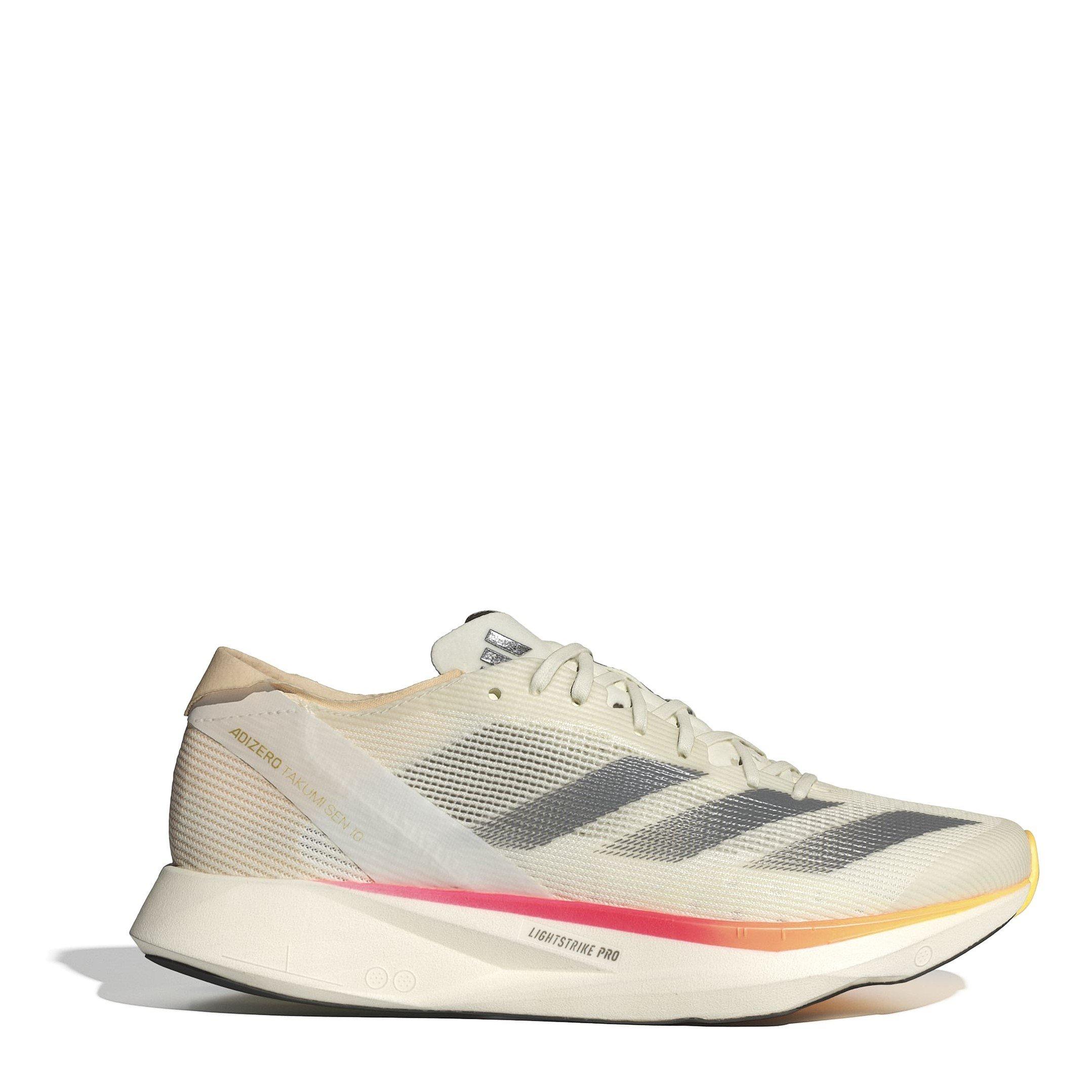 Adidas Women's Adizero Takumi Sen 10 Everyday Neutral Road Running Shoes - Ivory - 3.5 (36)