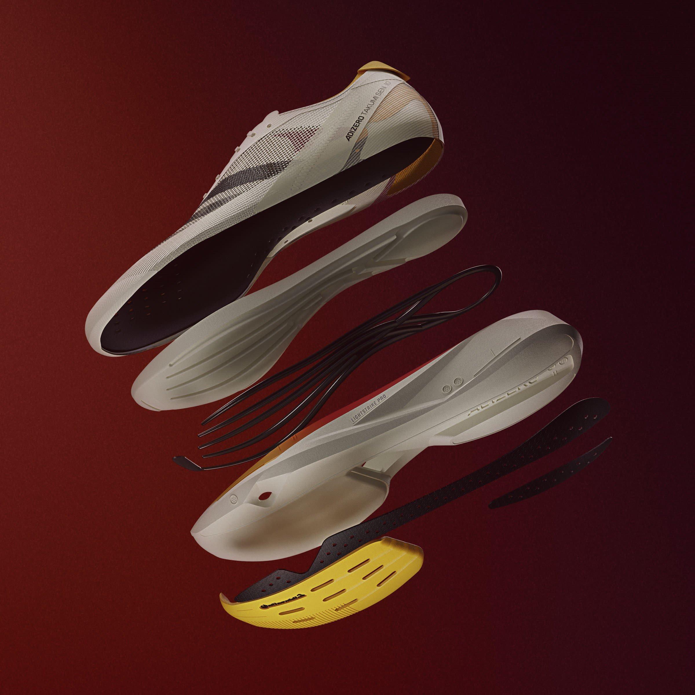 Ivory - adidas - Women's Adizero Takumi Sen 10 Everyday Neutral Road Running Shoes - 11