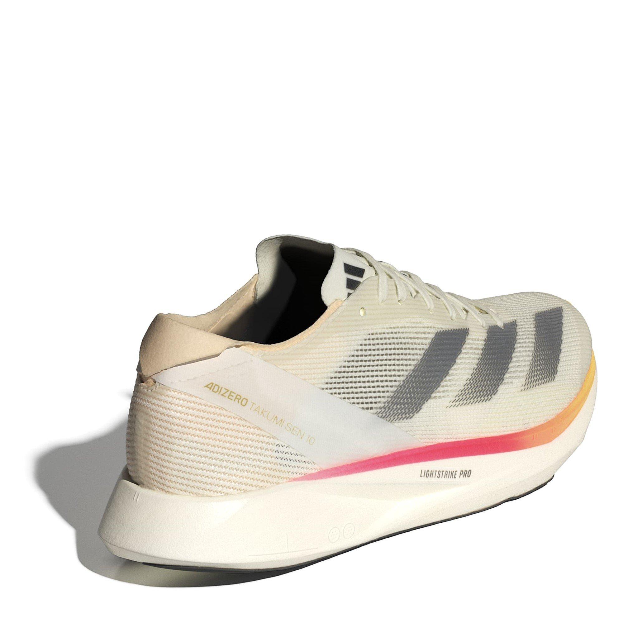 Ivory - adidas - Women's Adizero Takumi Sen 10 Everyday Neutral Road Running Shoes - 4