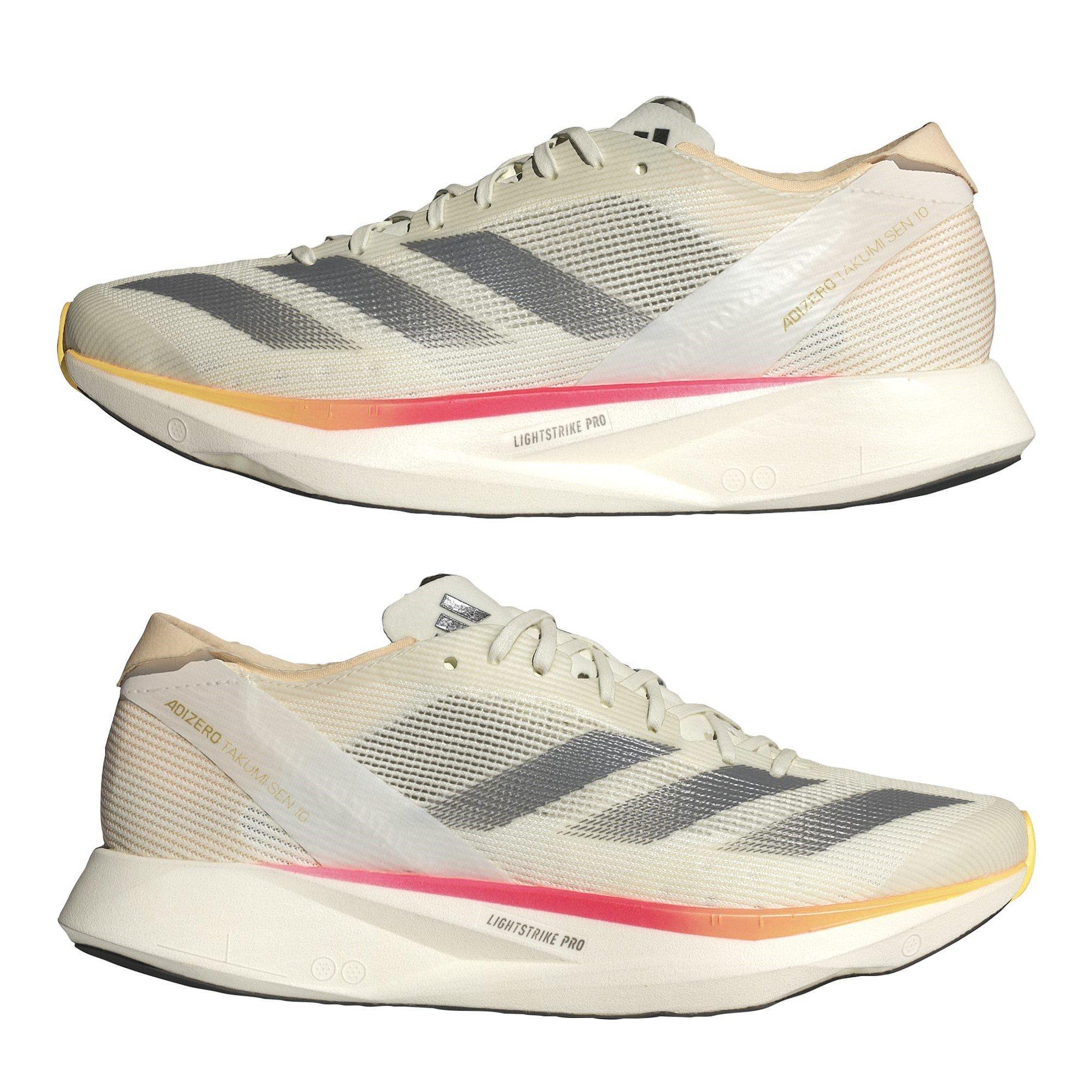 Ivory - adidas - Women's Adizero Takumi Sen 10 Everyday Neutral Road Running Shoes - 9