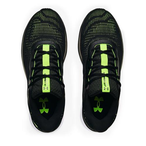 Blk/Wht/Yell - Under Armour - Charged Bandit 7 Mens Running Shoes - 4