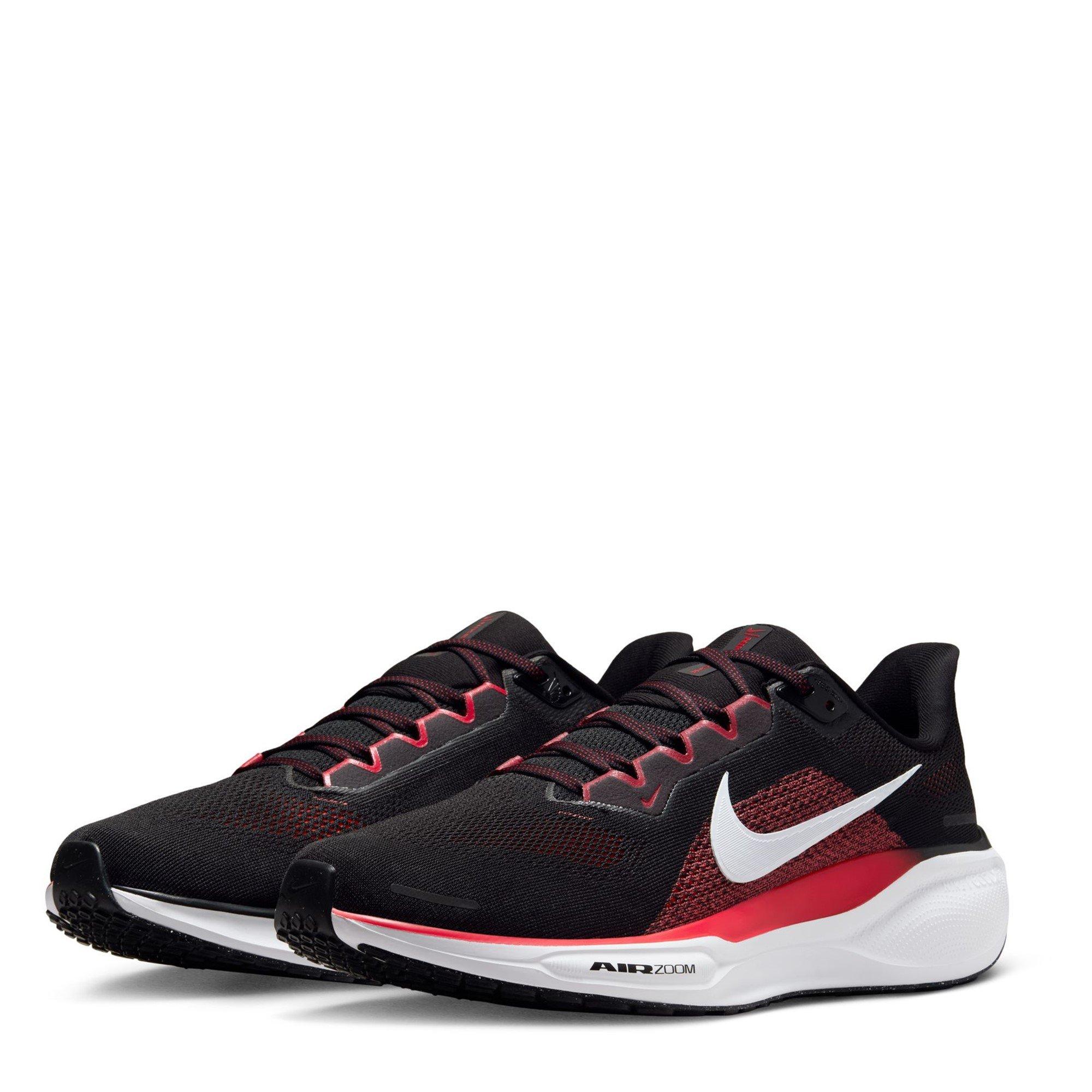 Blk/White-Red - Nike - Pegasus 41 Mens Running Shoes - 4