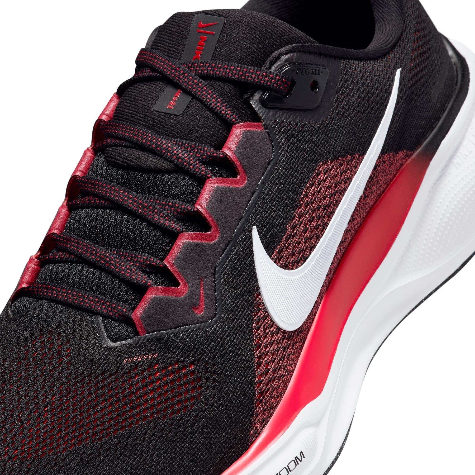 Blk/White-Red - Nike - Pegasus 41 Mens Running Shoes - 7