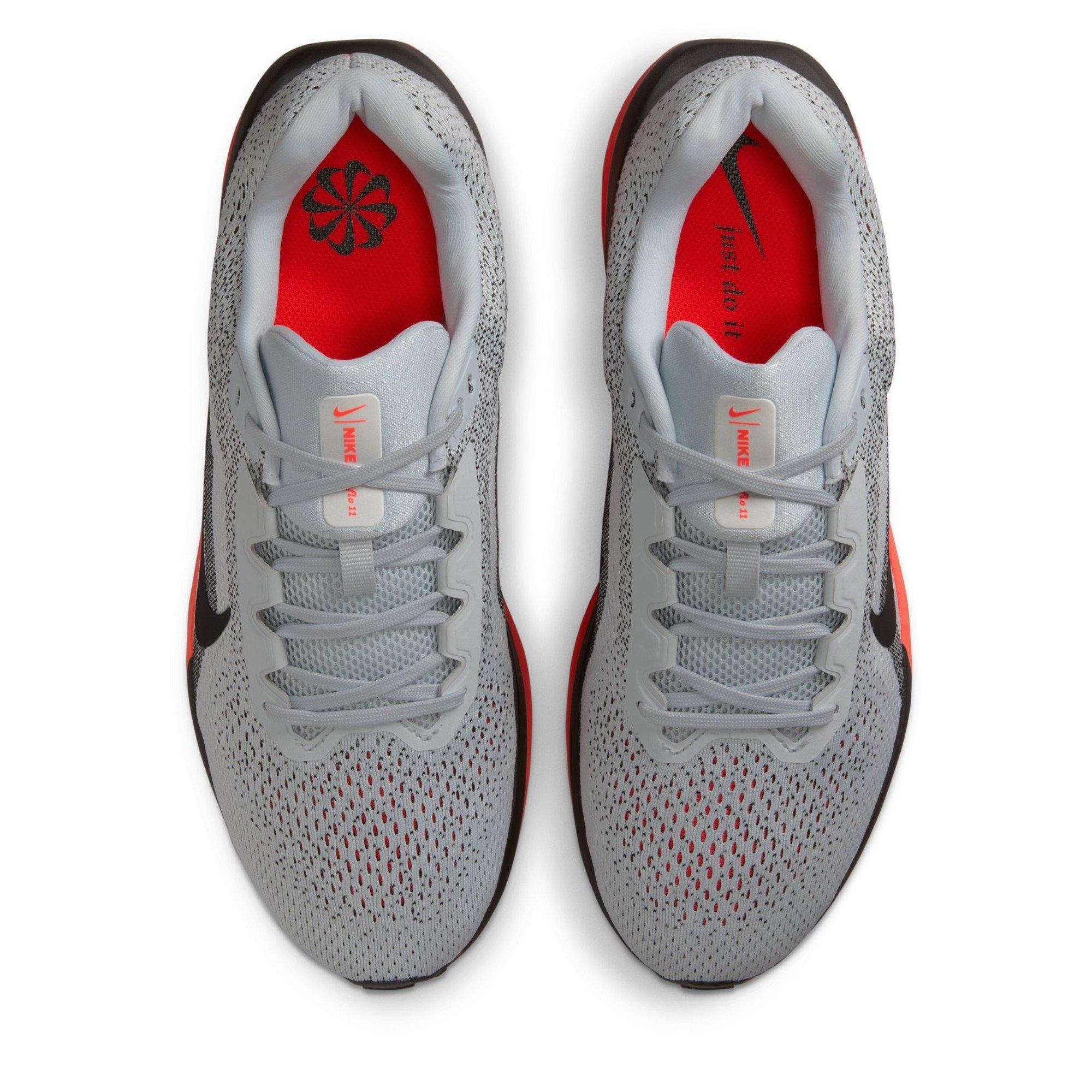 Grey/Red - Nike - Winflo 11 Mens Running Shoes - 6