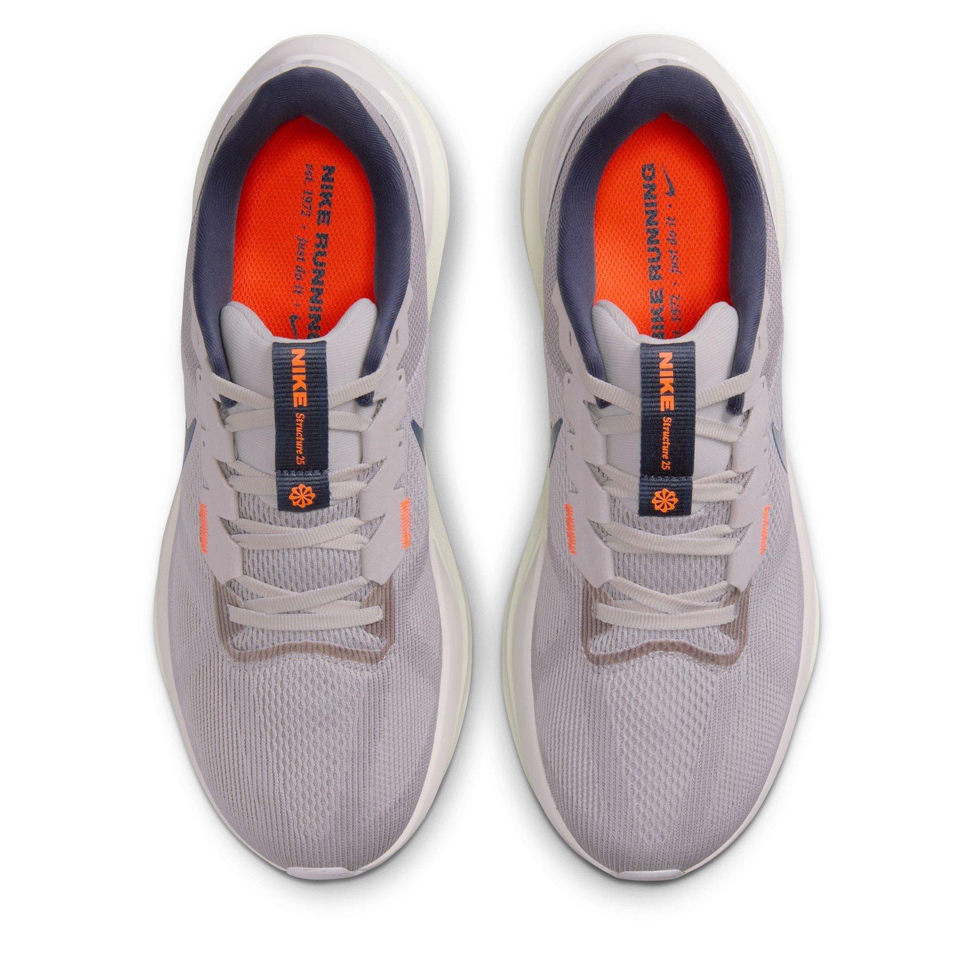 Grey/White - Nike - Structure 25 Mens Running Shoes - 6