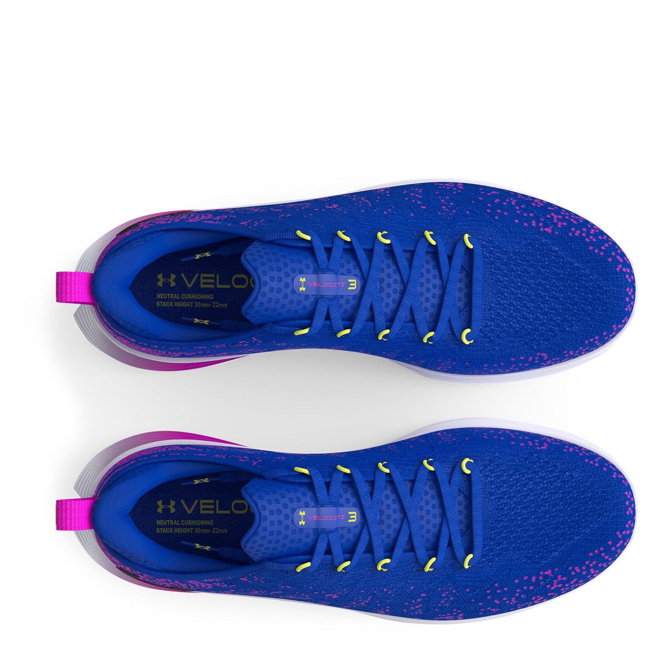 Royal/Magenta - Under Armour - Velociti 3 Mens Running Shoes - 4