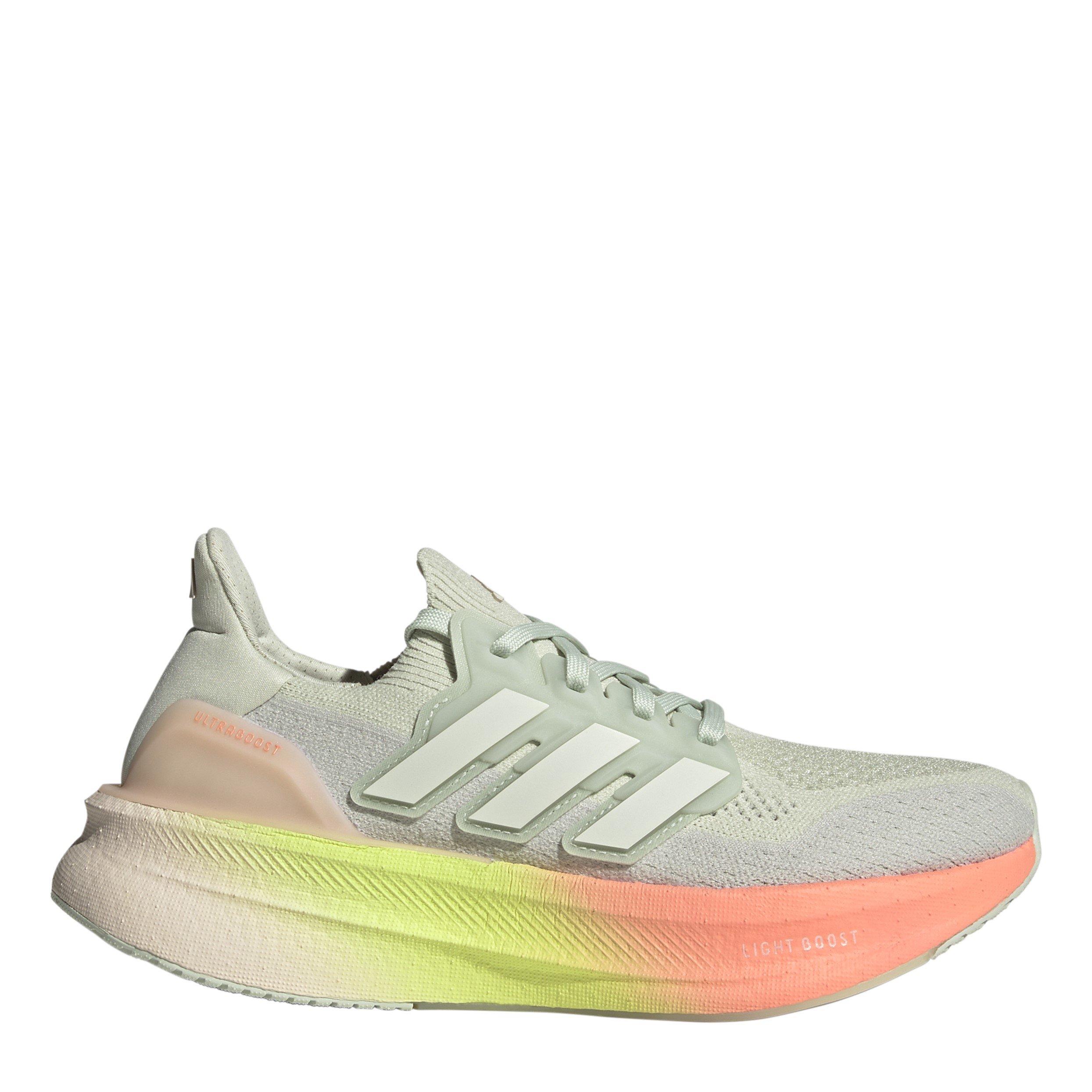 Adidas Women's Ultraboost 5 Road Running Shoes - Linen Green/Cry - 6 (39.3)