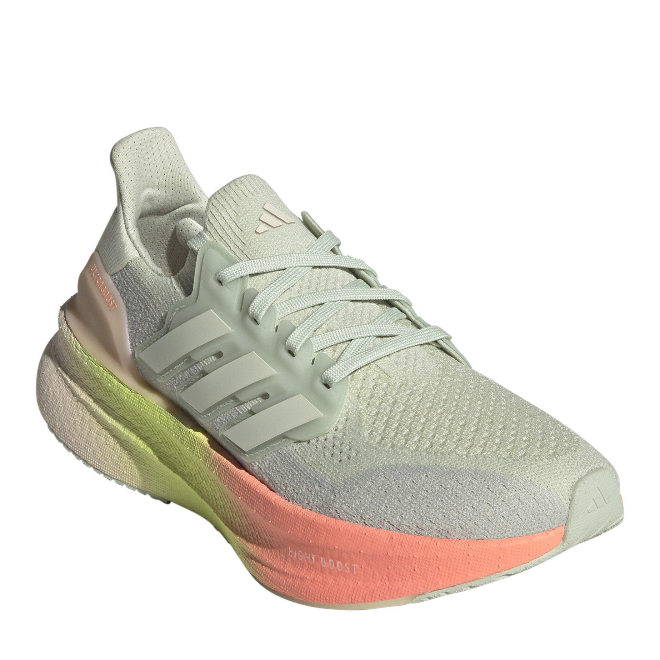 Linen Green/Cry - adidas - Ultraboost 5 Road Running Shoes Womens - 3