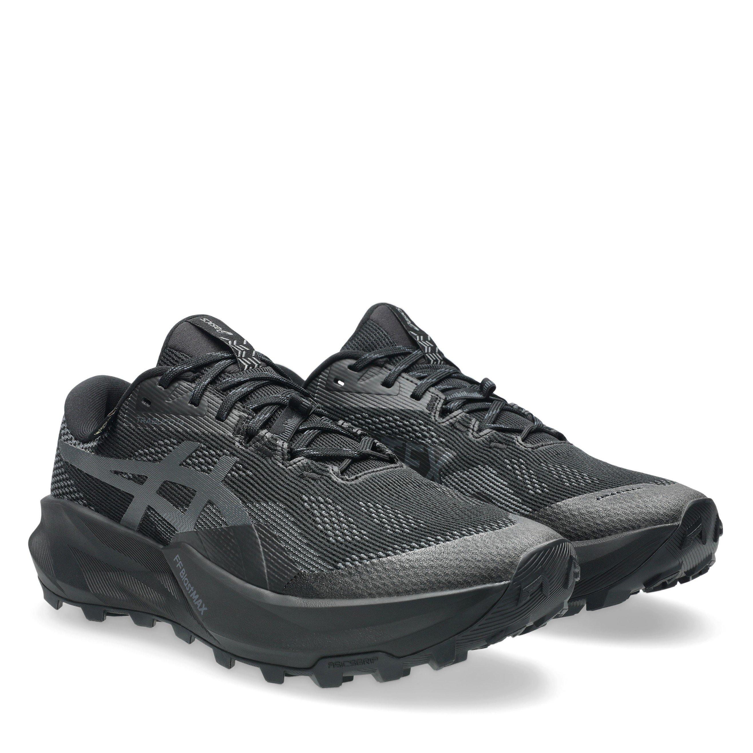 Nero/Grigio - Asics - Trabuco 14 Gtx Trail Running Shoes Mens - 4