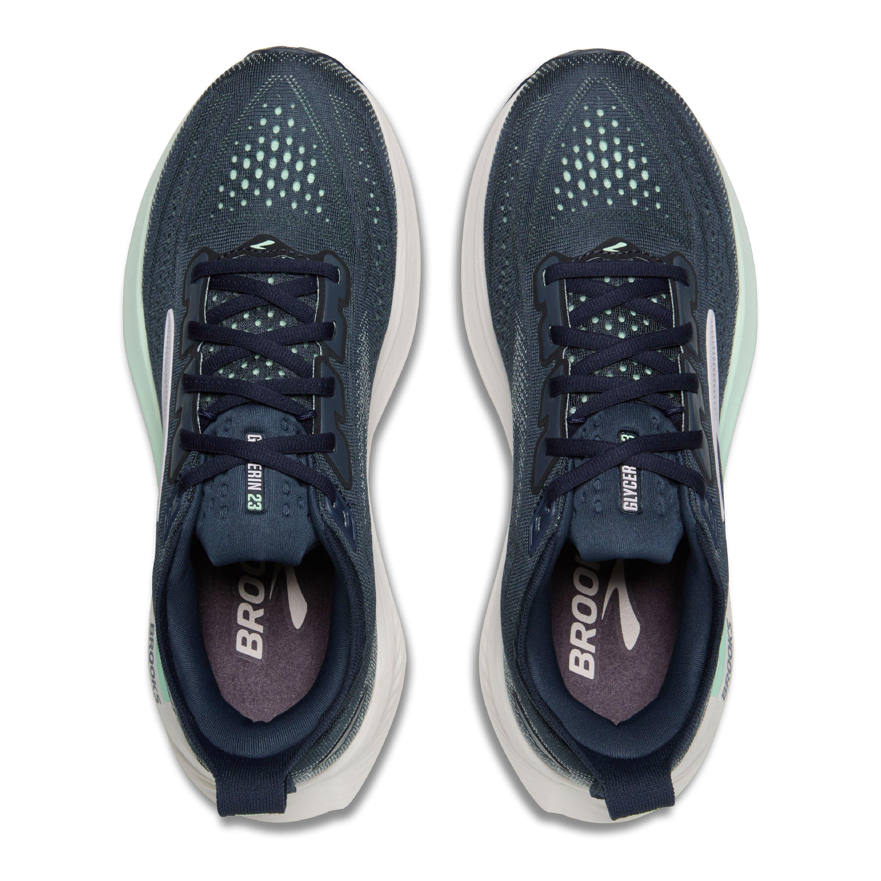 Navy/White - Brooks - Women's Glycerin 23 Running Shoes - 5