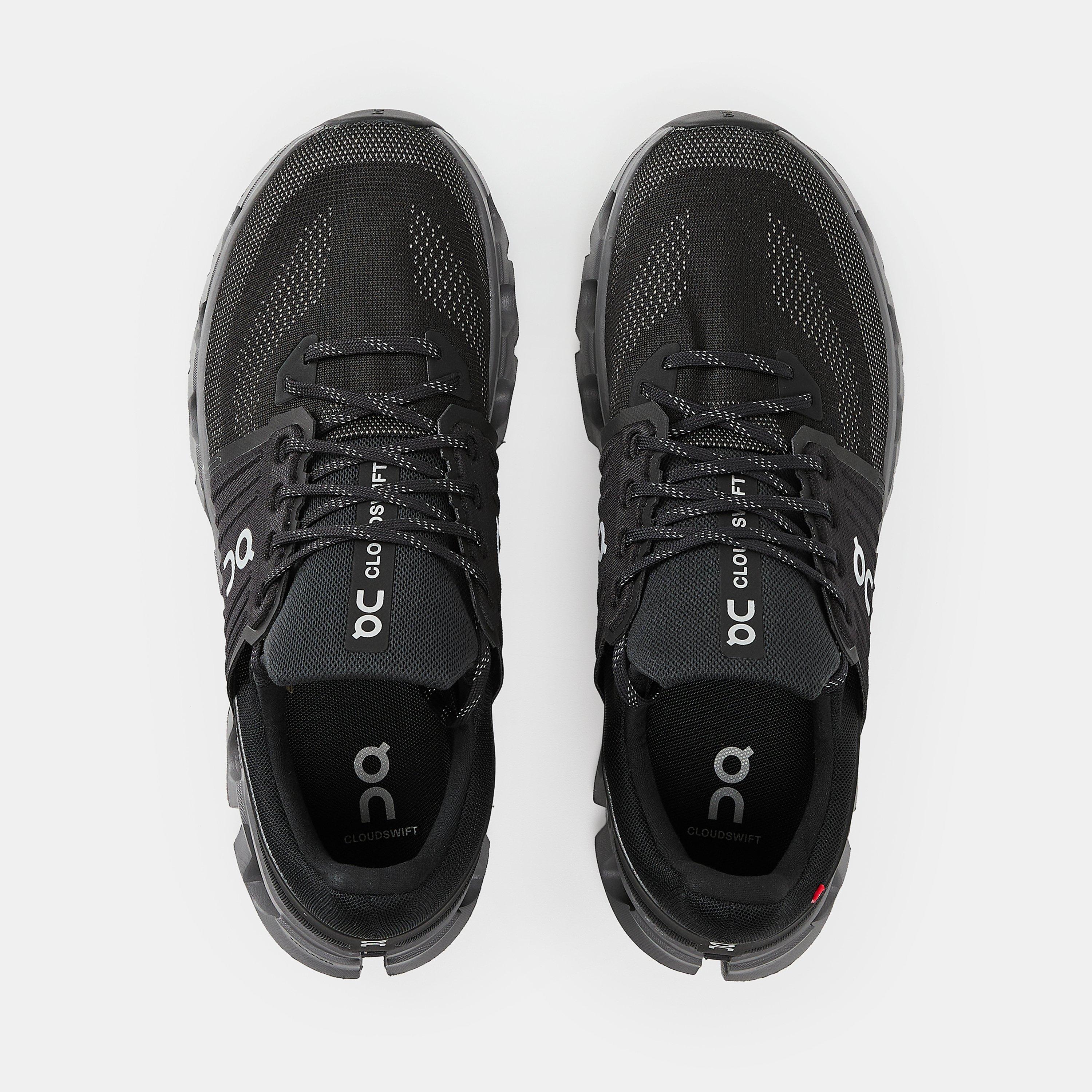 Black/Rock - On - Mens Cloudswift 4 Ad Running Shoes - 5