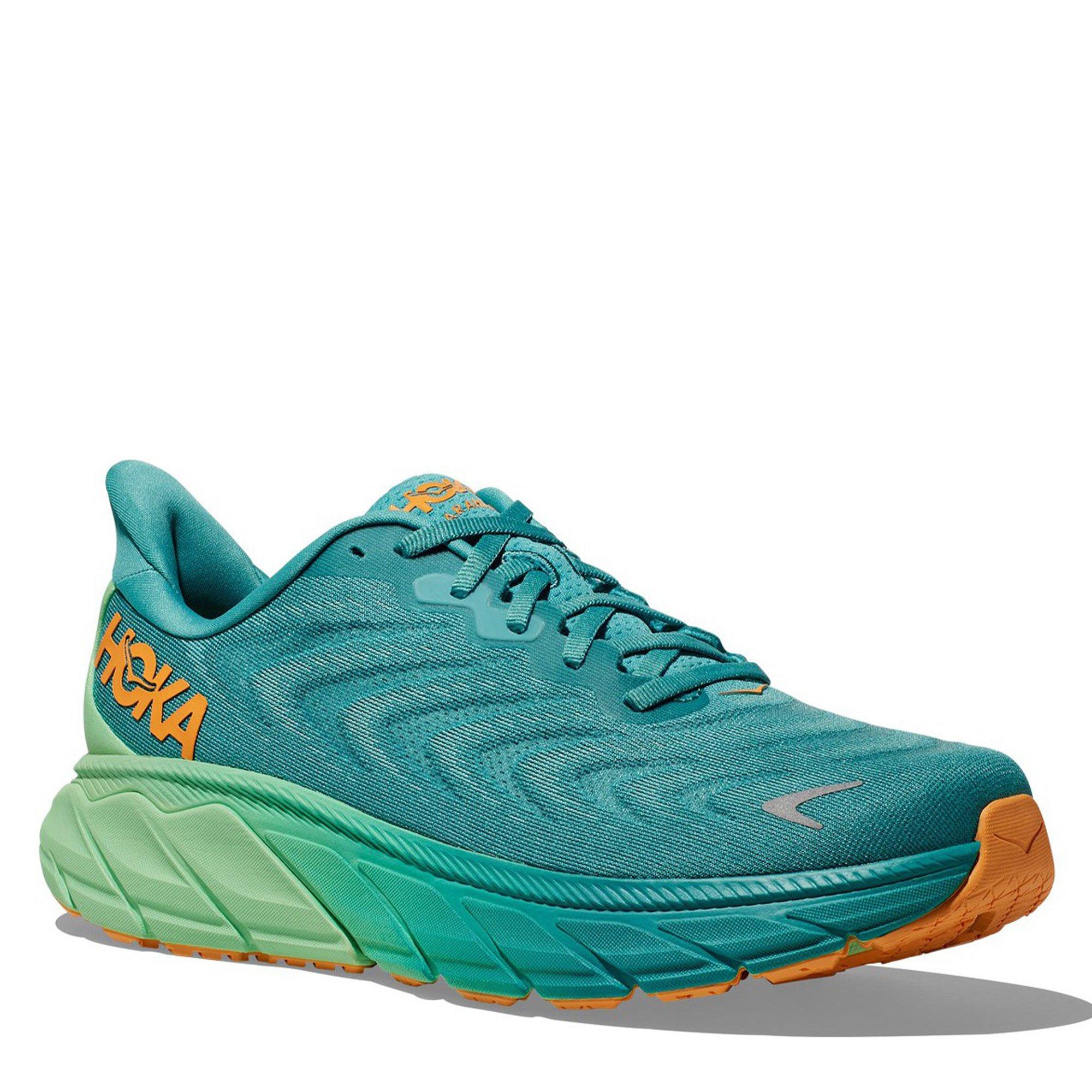 MIST/LIME GLOW - Hoka - Arahi 6 Mens Running Shoes - 4