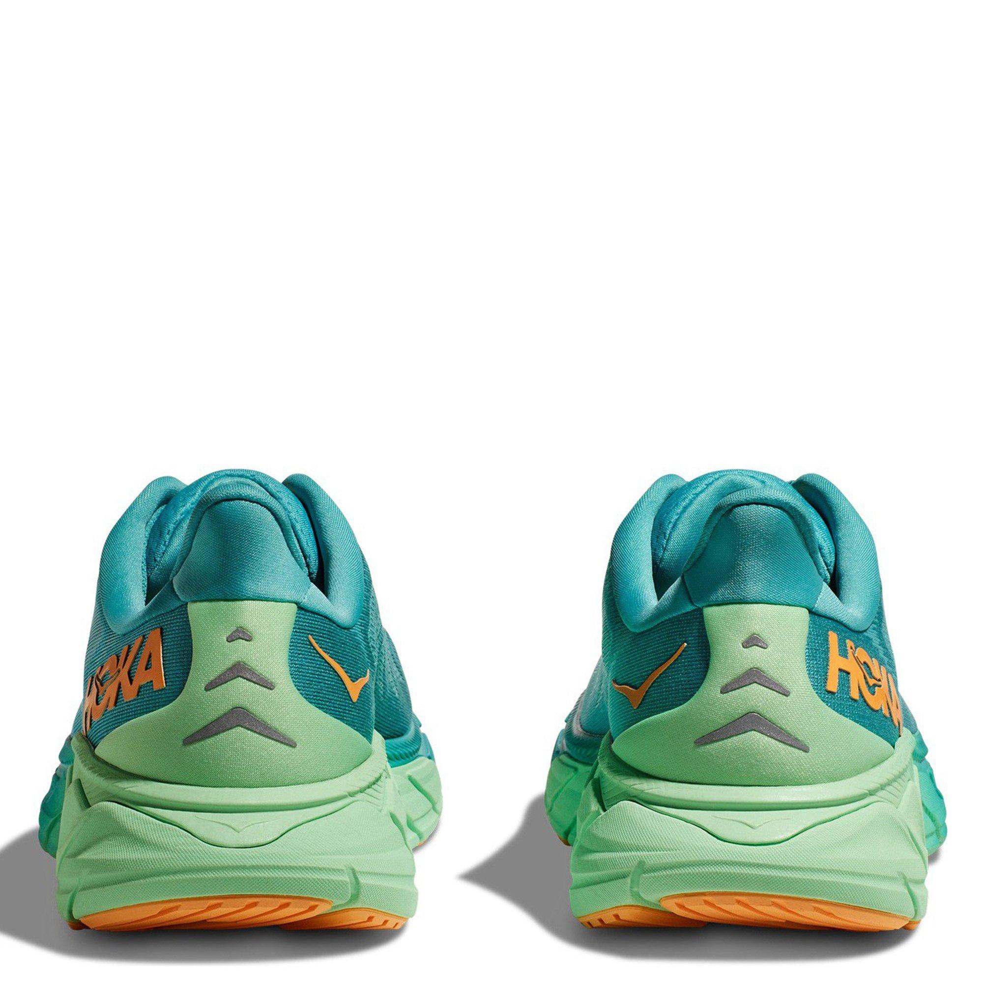 MIST/LIME GLOW - Hoka - Arahi 6 Mens Running Shoes - 6