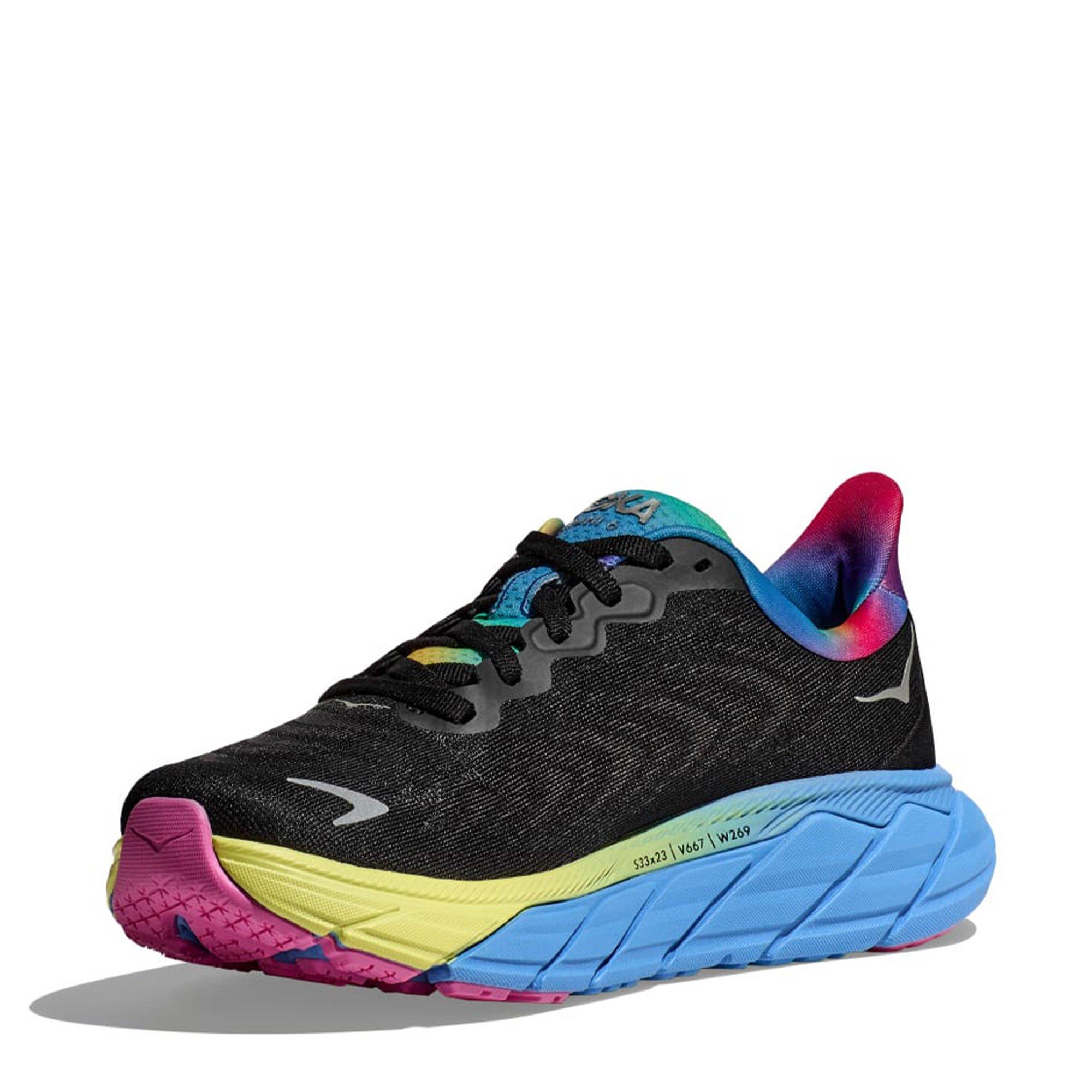 Black/Silver - Hoka - Arahi 6 Mens Running Shoes - 3