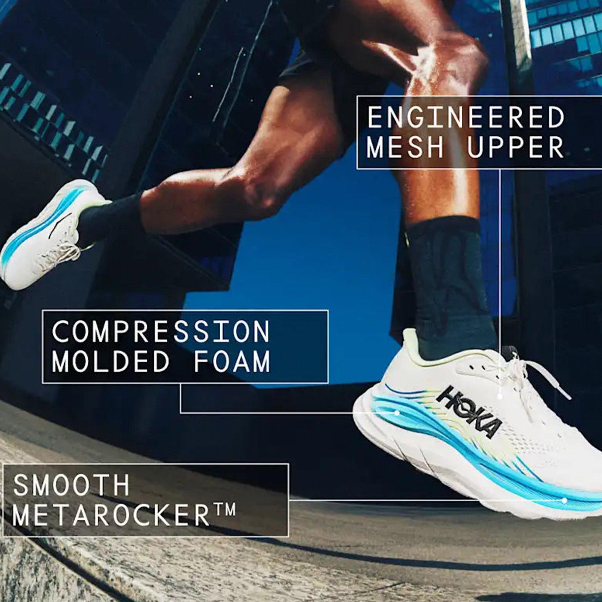 Frost / Black - Hoka - Clifton 11 Mens Running Shoes - 9