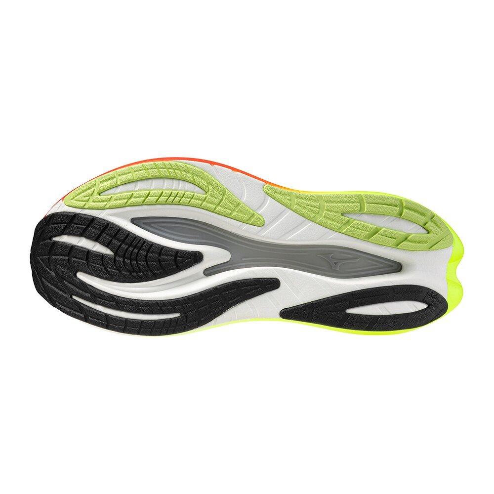 White/Blk/Orng - Mizuno - Mizuno Neo Vista 3 Mens Everyday Running Shoes - 7