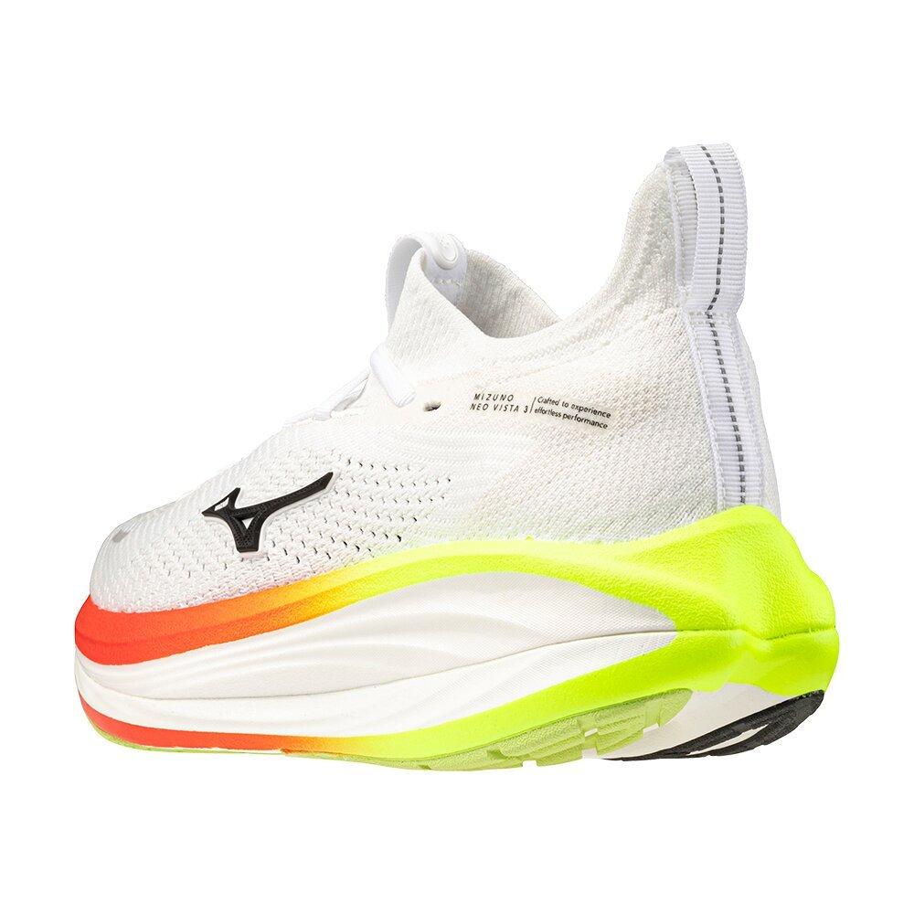 White/Blk/Orng - Mizuno - Mizuno Neo Vista 3 Mens Everyday Running Shoes - 9