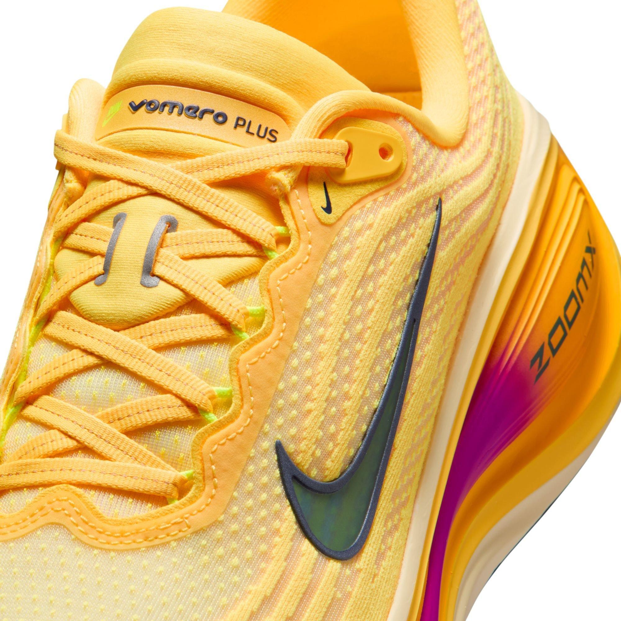 Citron/Blu-Void - Nike - Vomero Plus Mens Running Shoes - 7