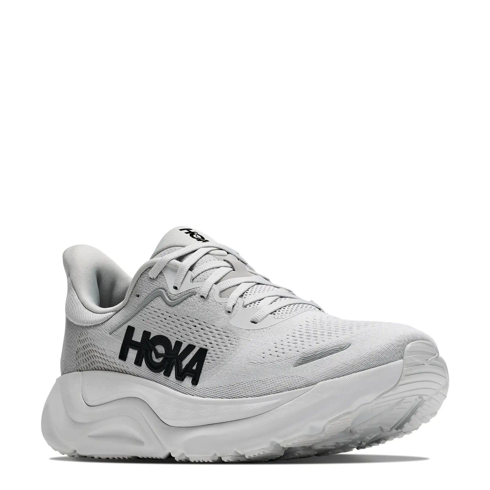 Grey / Stardust - Hoka - Arahi 9 Wide Mens Running Shoes - 3