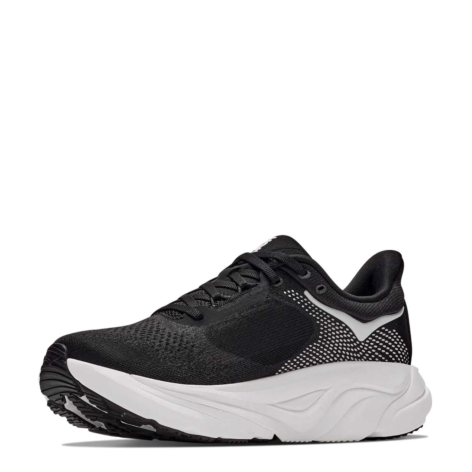 Black / White - Hoka - Arahi 9 Wide Mens Running Shoes - 4