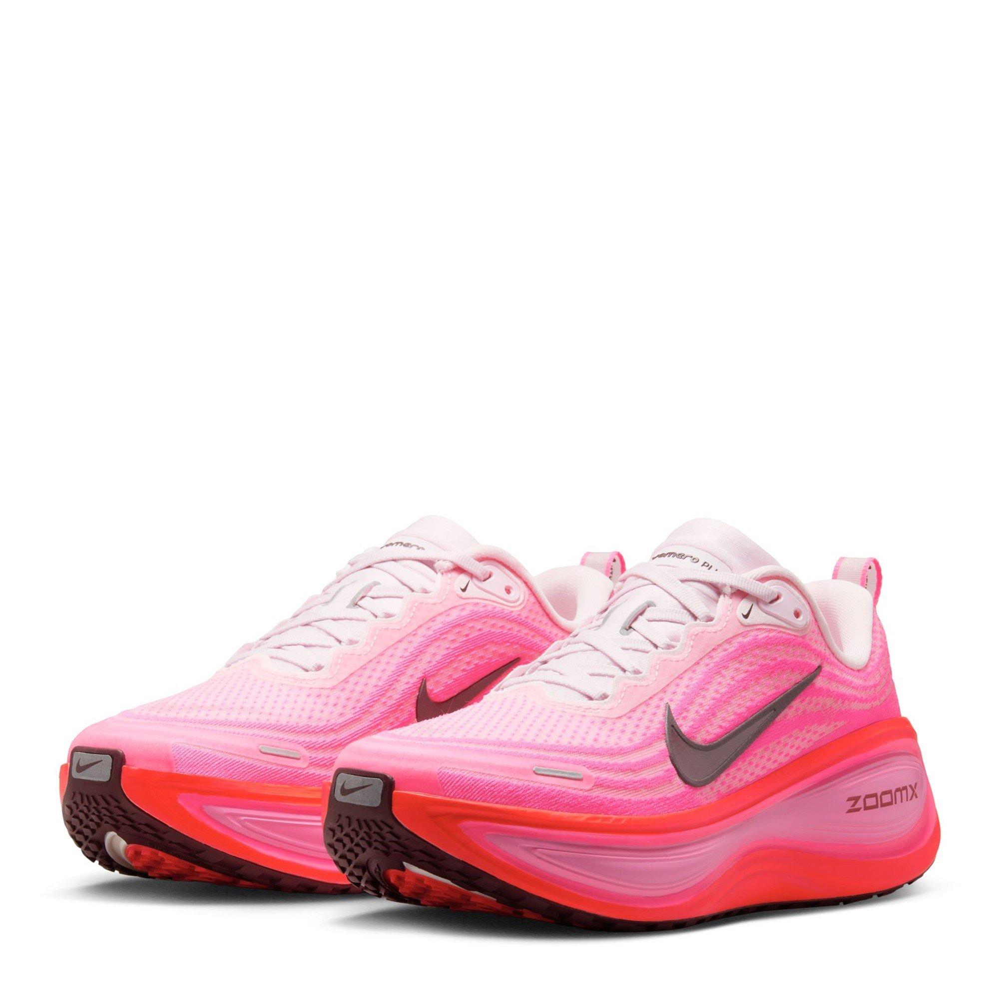 Pink/Burgundy - Nike - Vomero Plus Womens Running Shoes - 4
