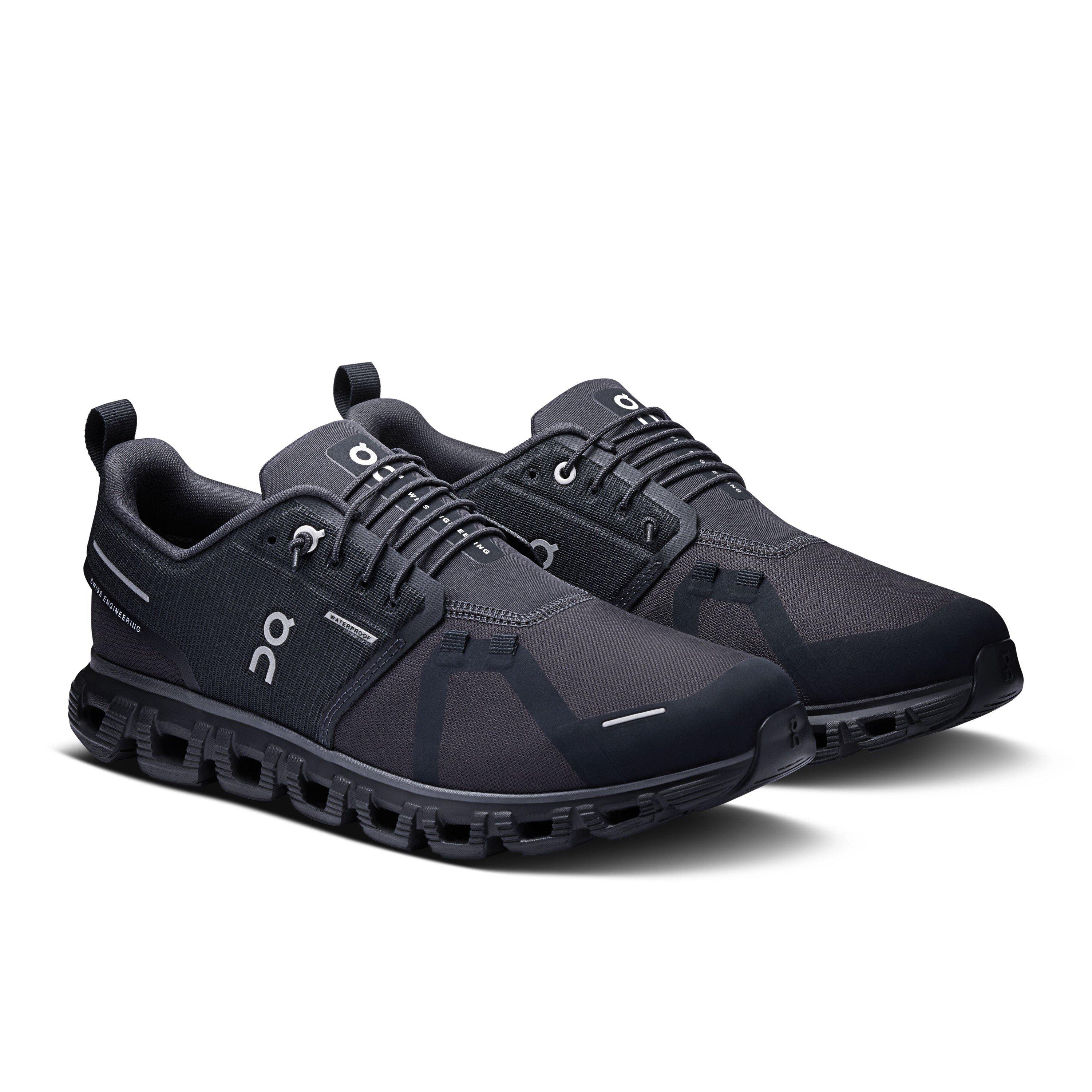 Black/Black - On - Mens Cloud 6 Waterproof Running Shoes - 4